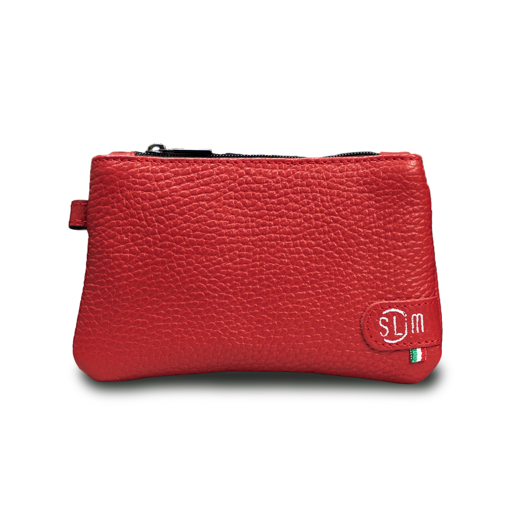 Mini Pochette Vera Pelle Bottalato Rosso