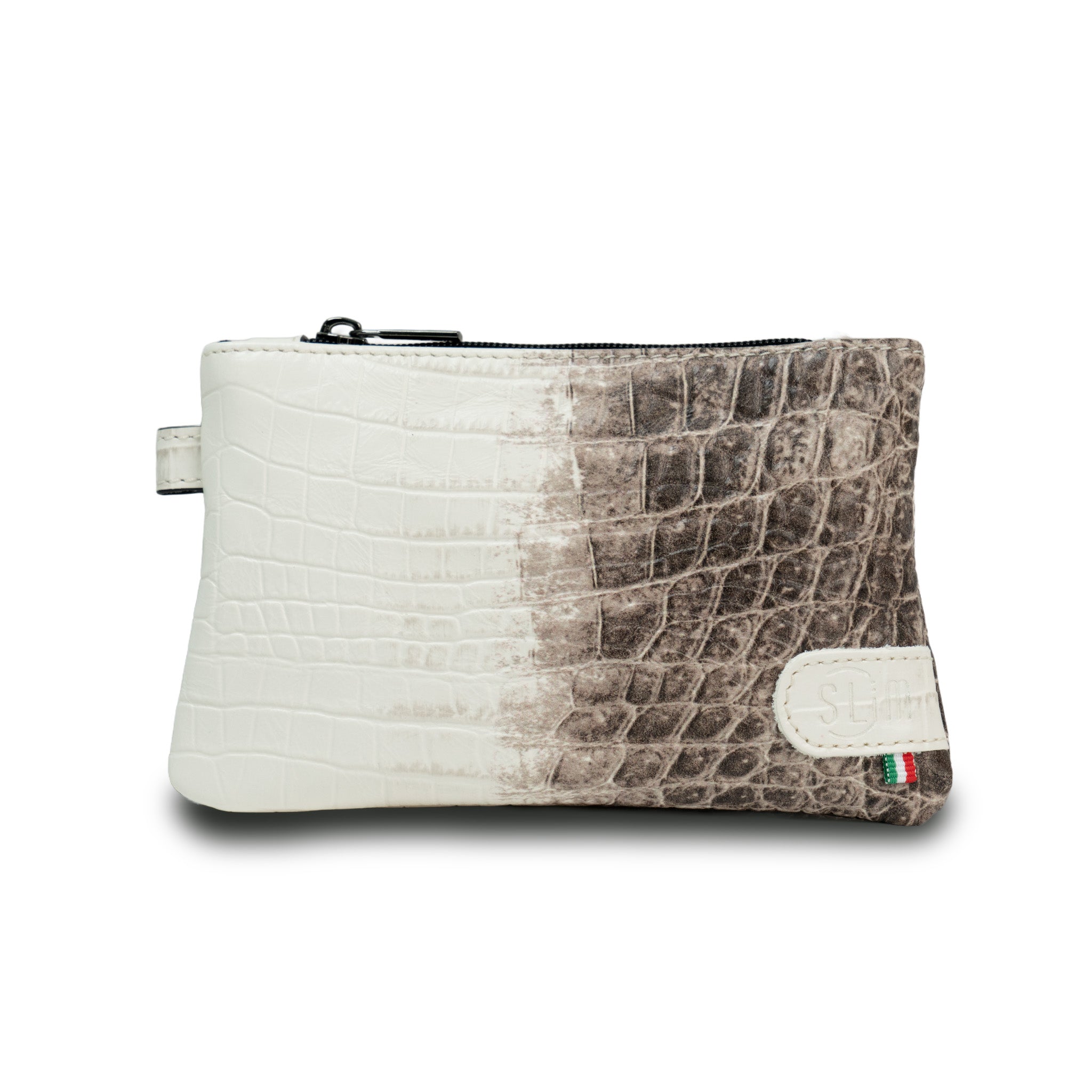 Mini Pochette Vera Pelle Cocco Beige