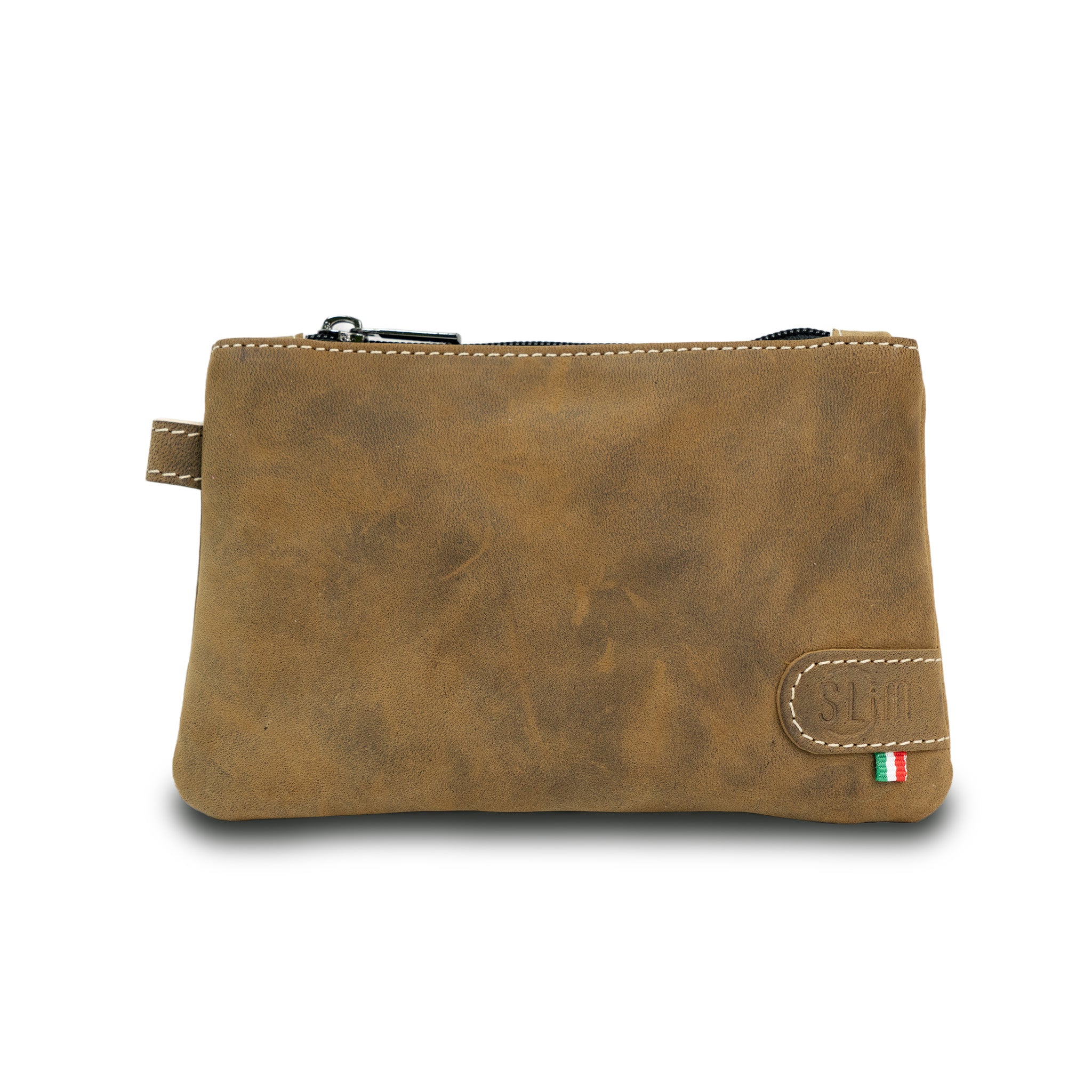 Mini Pochette Vera Pelle Crazy Cuoio