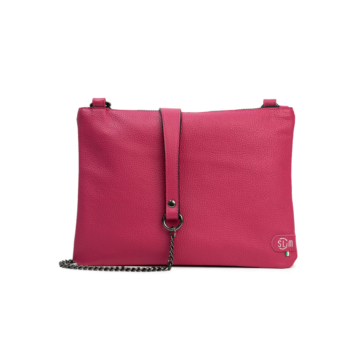 Pochette con Tracolla In Vera Pelle SLim®️