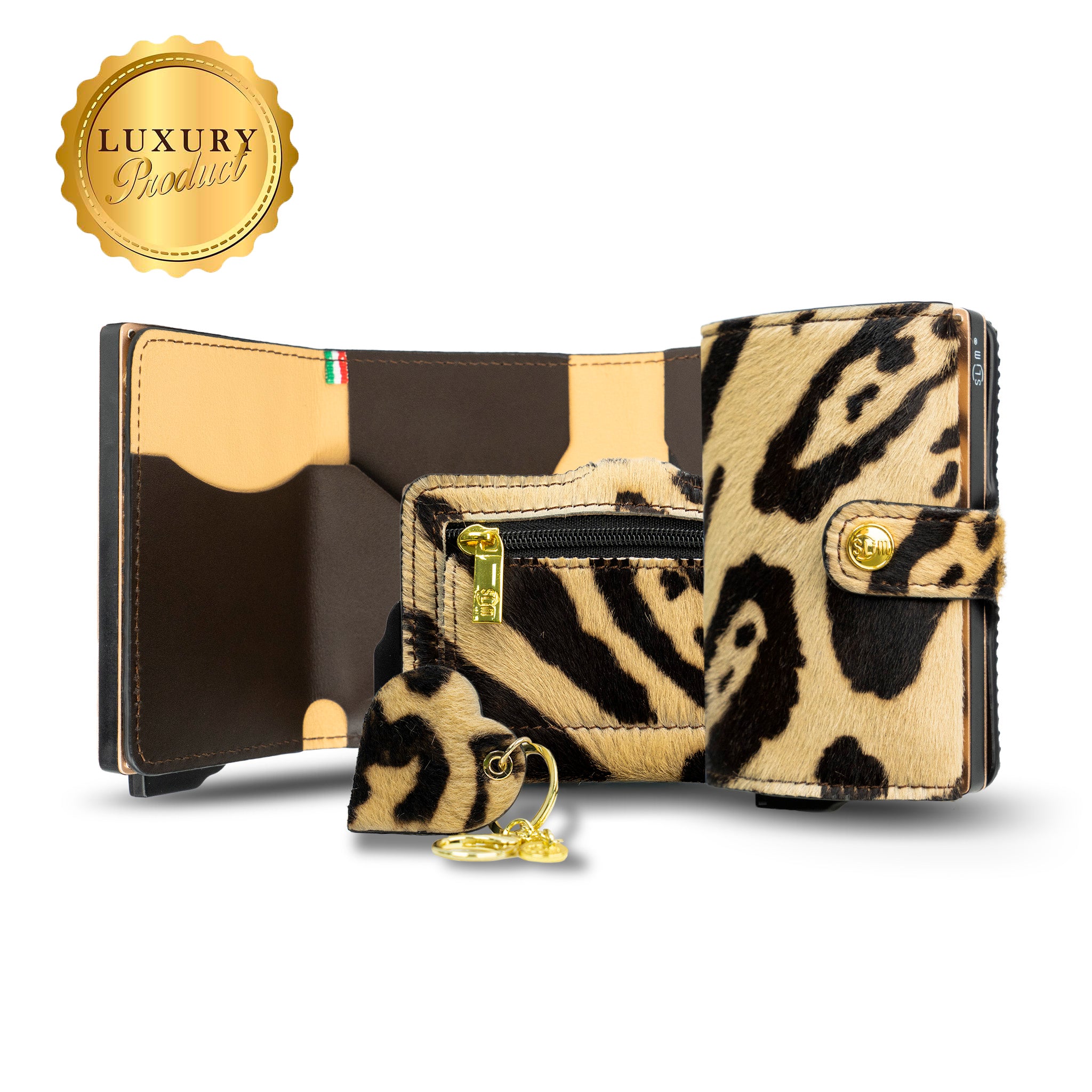SLim®️ Vera Pelle Animalier Cavallino Beige