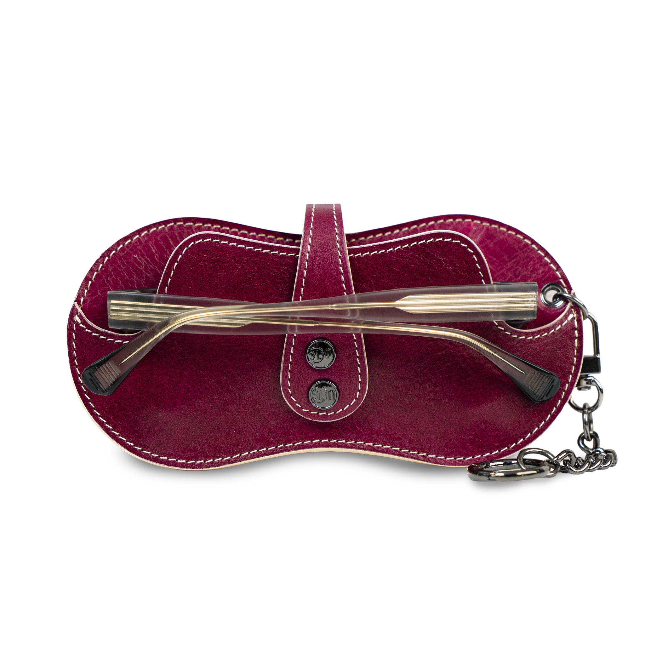 SLim Vision Vera Pelle Concia al Vegetale Fucsia