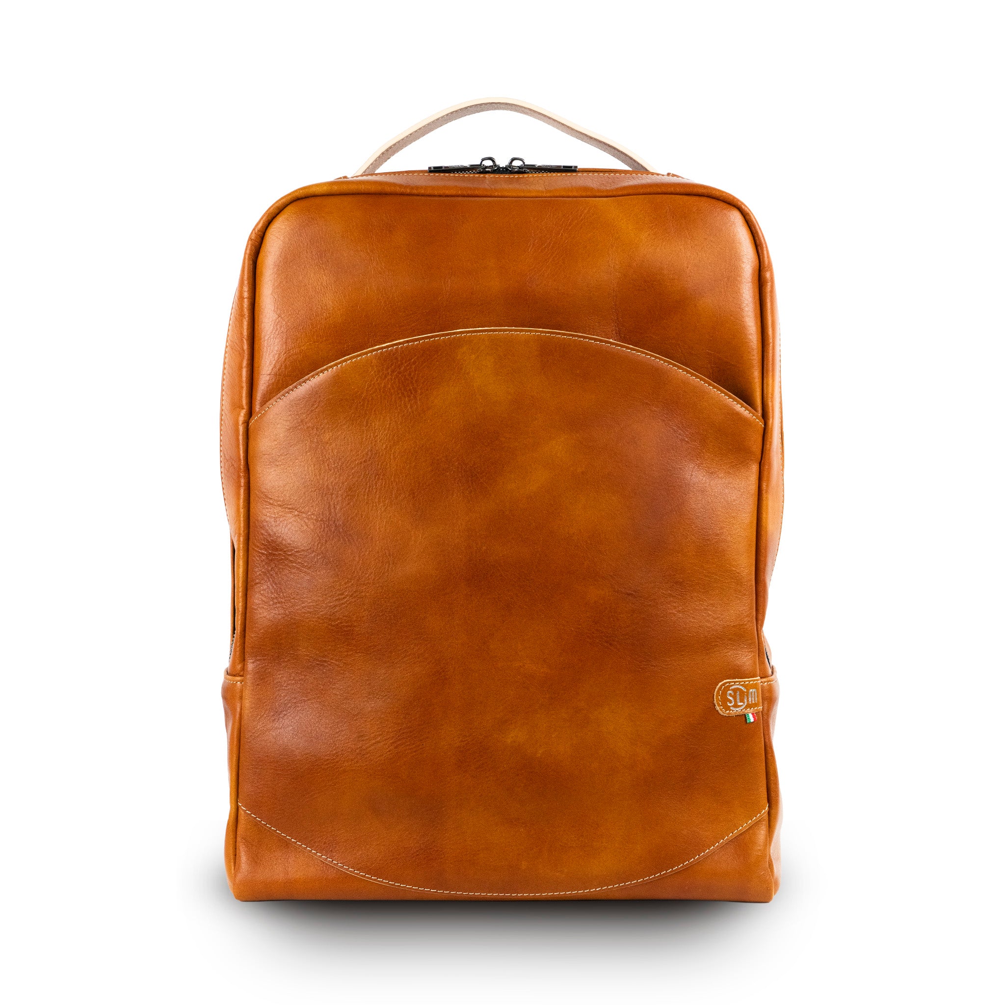 Zaino Grande Vera Pelle Vegetale Cognac