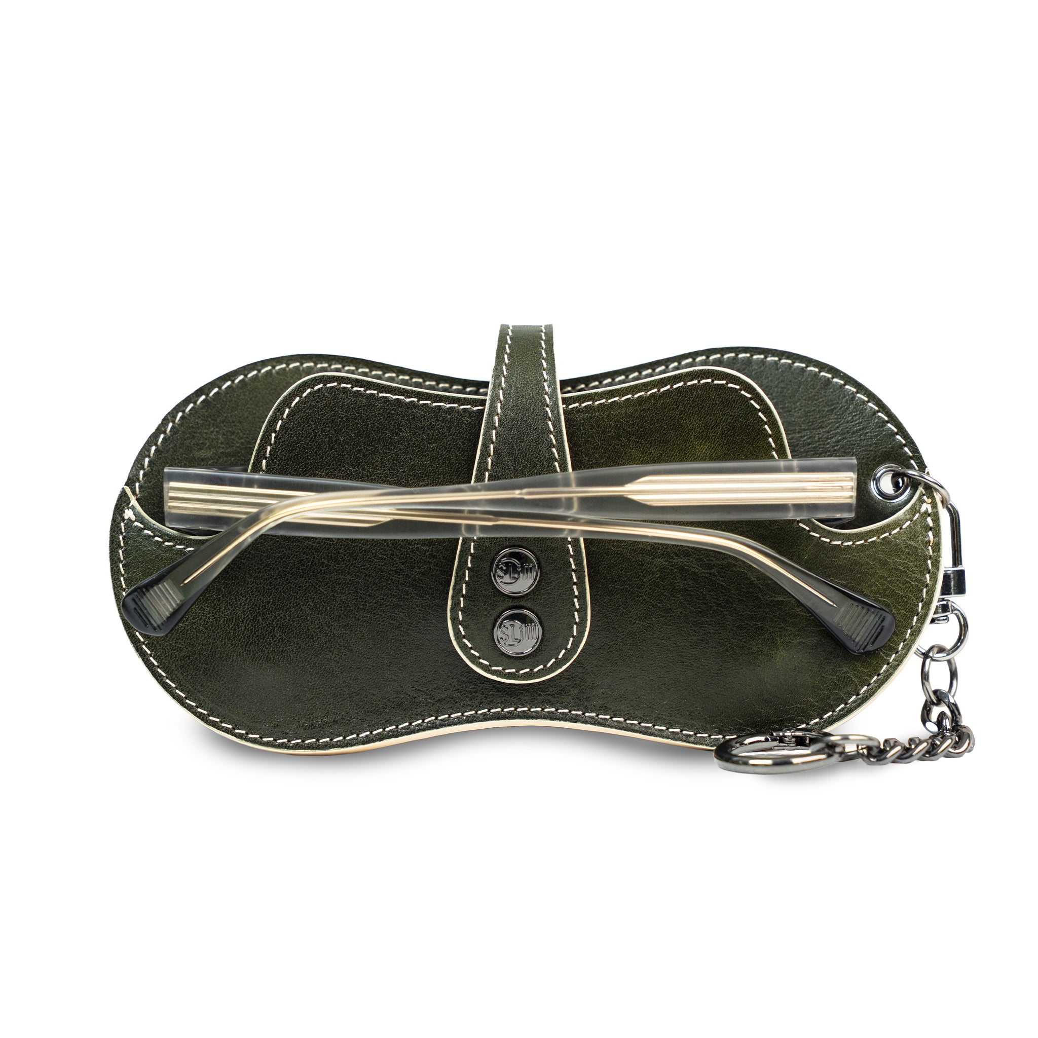 SLim Vision Vera Pelle Concia al Vegetale Verde