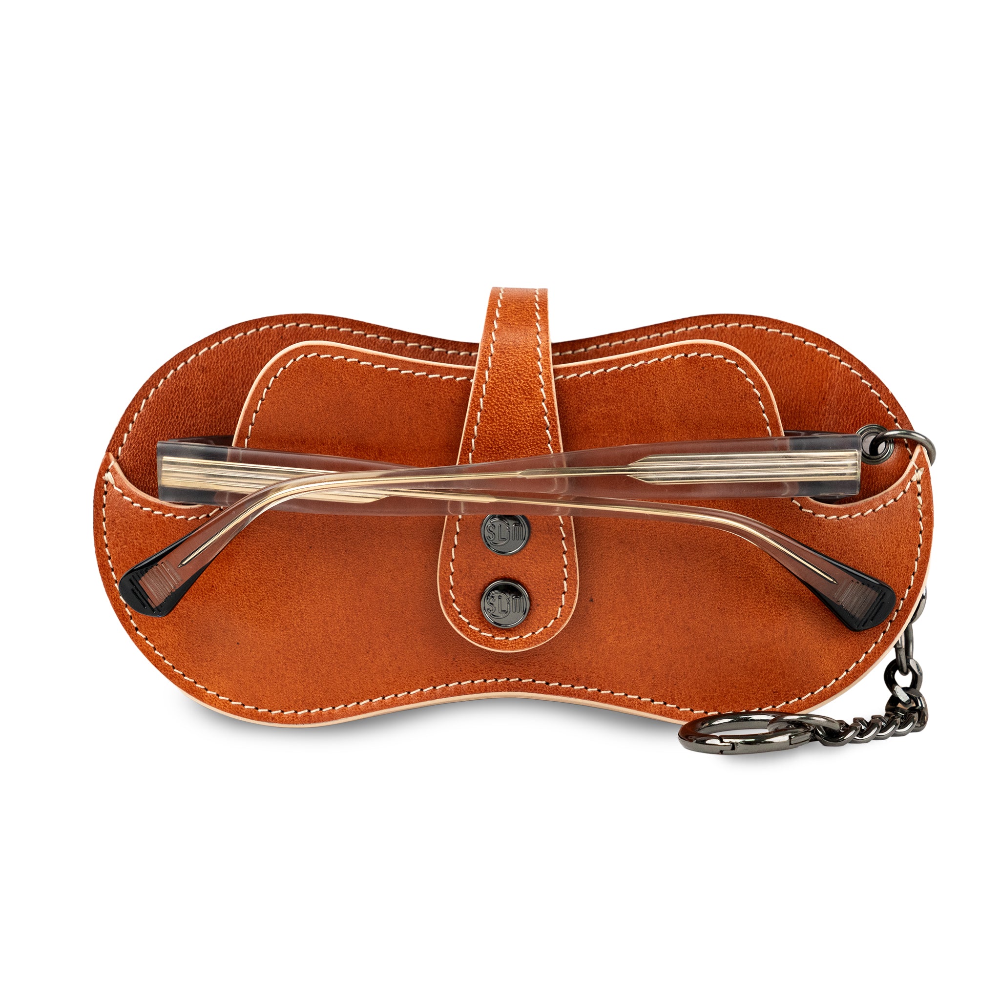 SLim Vision Vera Pelle Concia al Vegetale Cognac