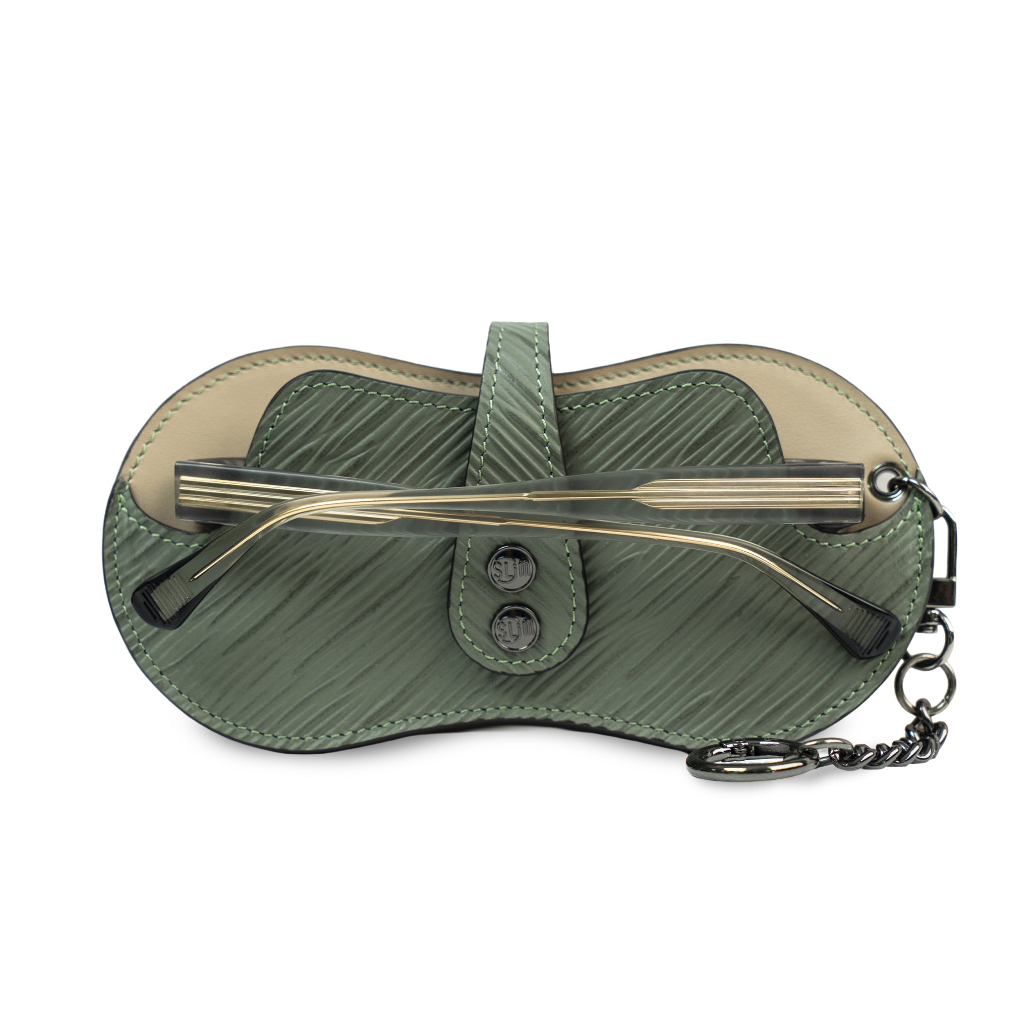 SLim Vision Vera Pelle Epi Verde