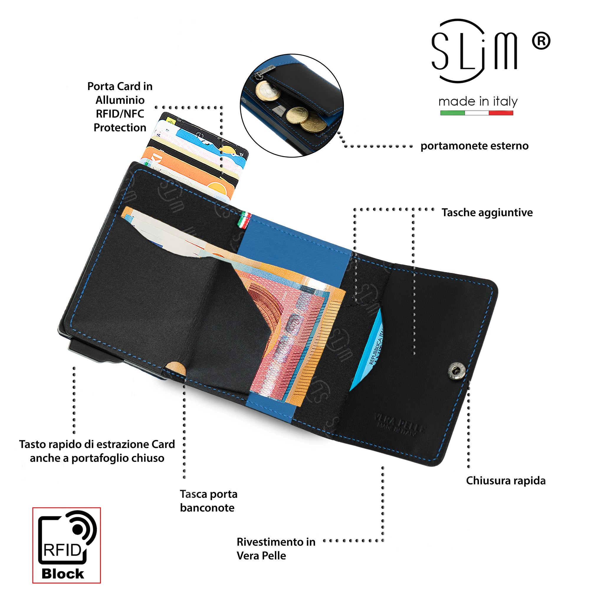 SLim®️ Touch Bicolor Neroazzurro