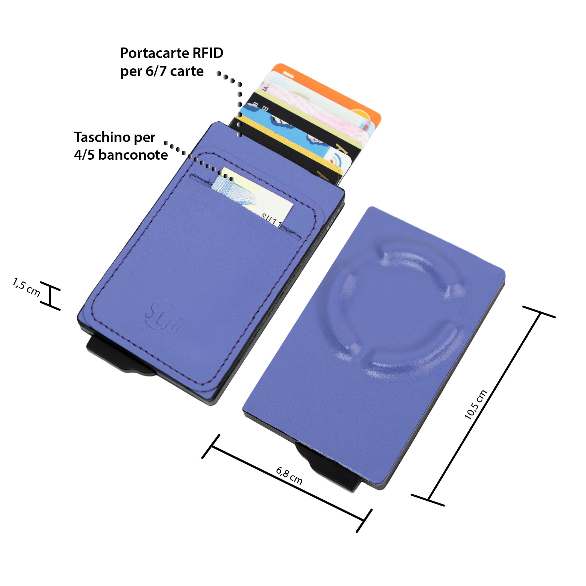 SLim®️ Portacarte Magnetic Viola