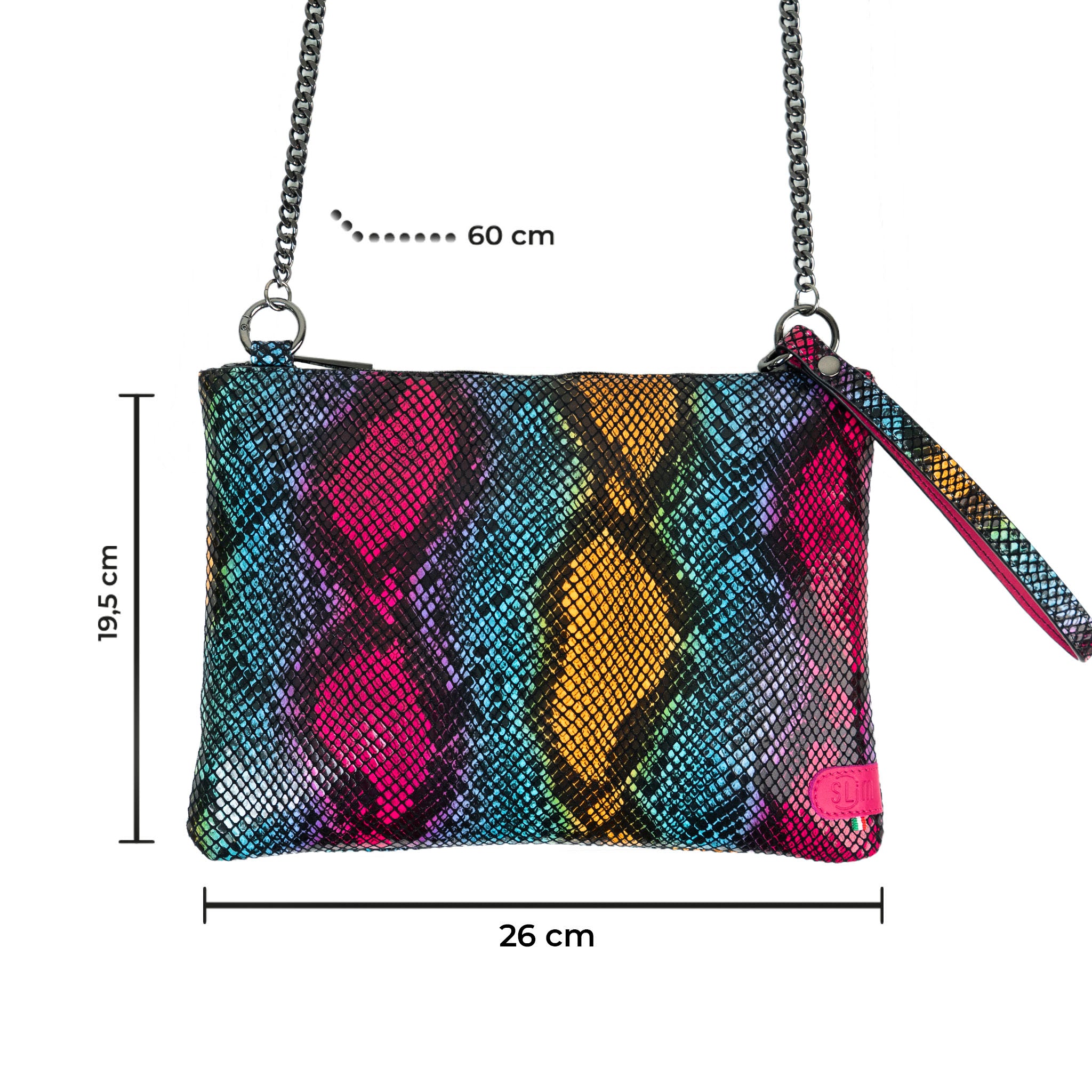 Pochette con Tracolla Animalier Multicolor