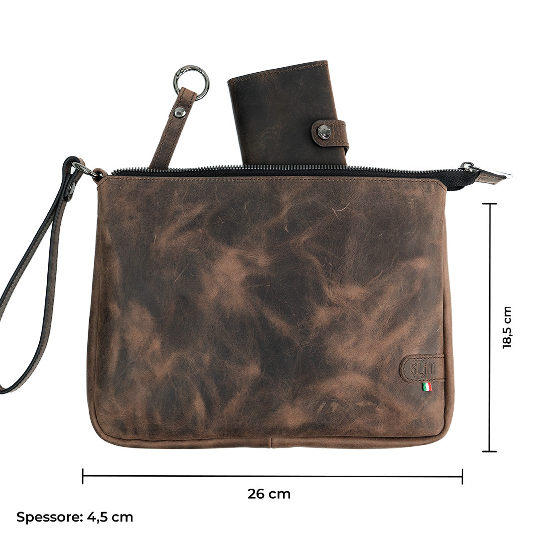 Pochette Max Crazy Dark Brown