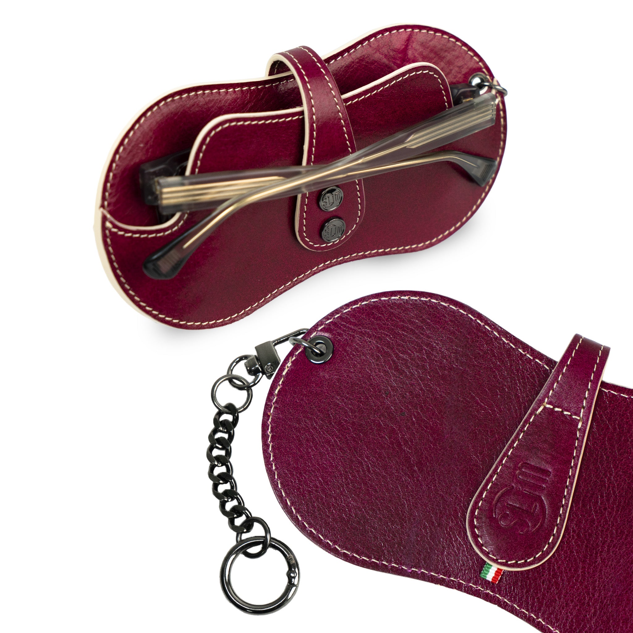 SLim Vision Vera Pelle Concia al Vegetale Fucsia