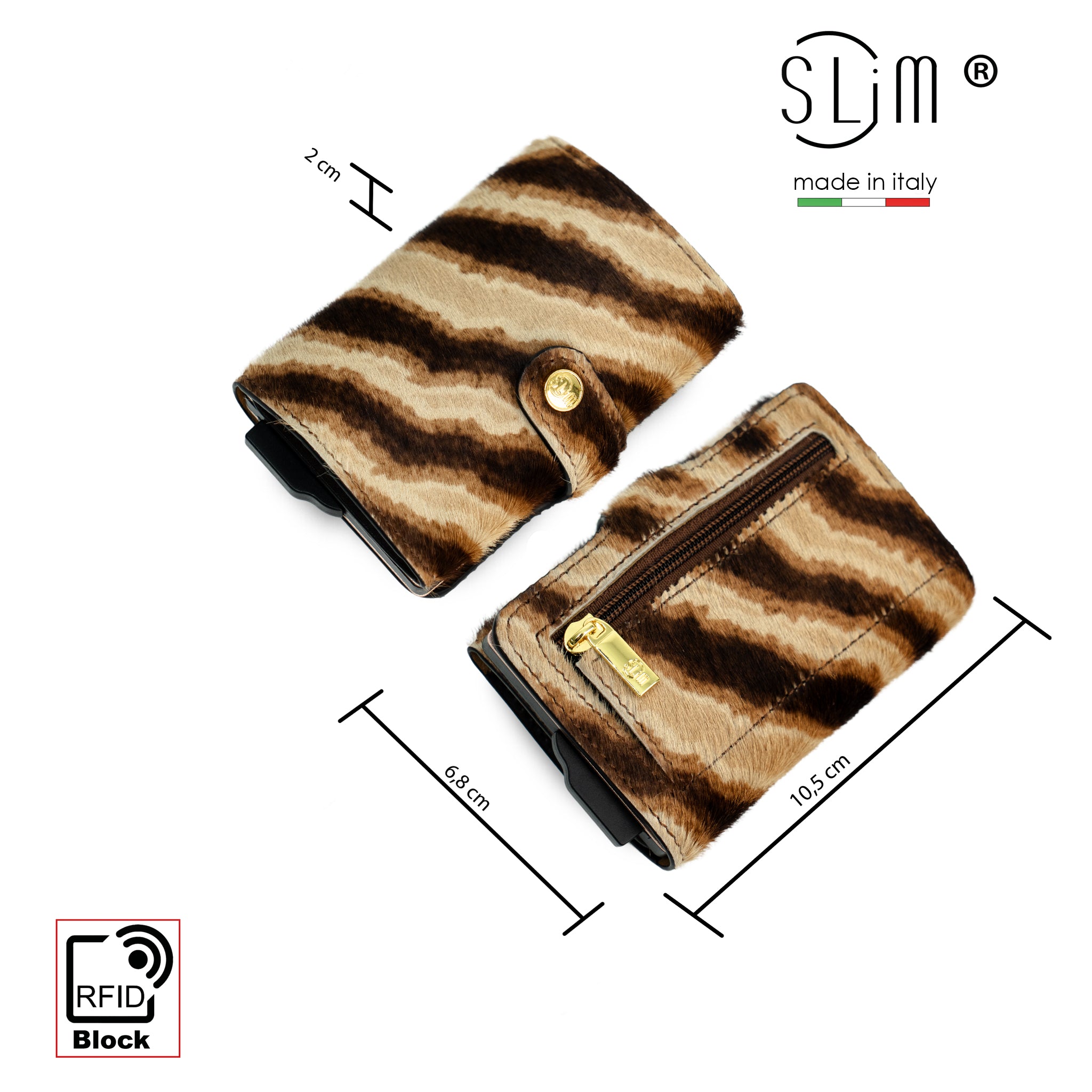 SLim®️ Vera Pelle Animalier Tigrato