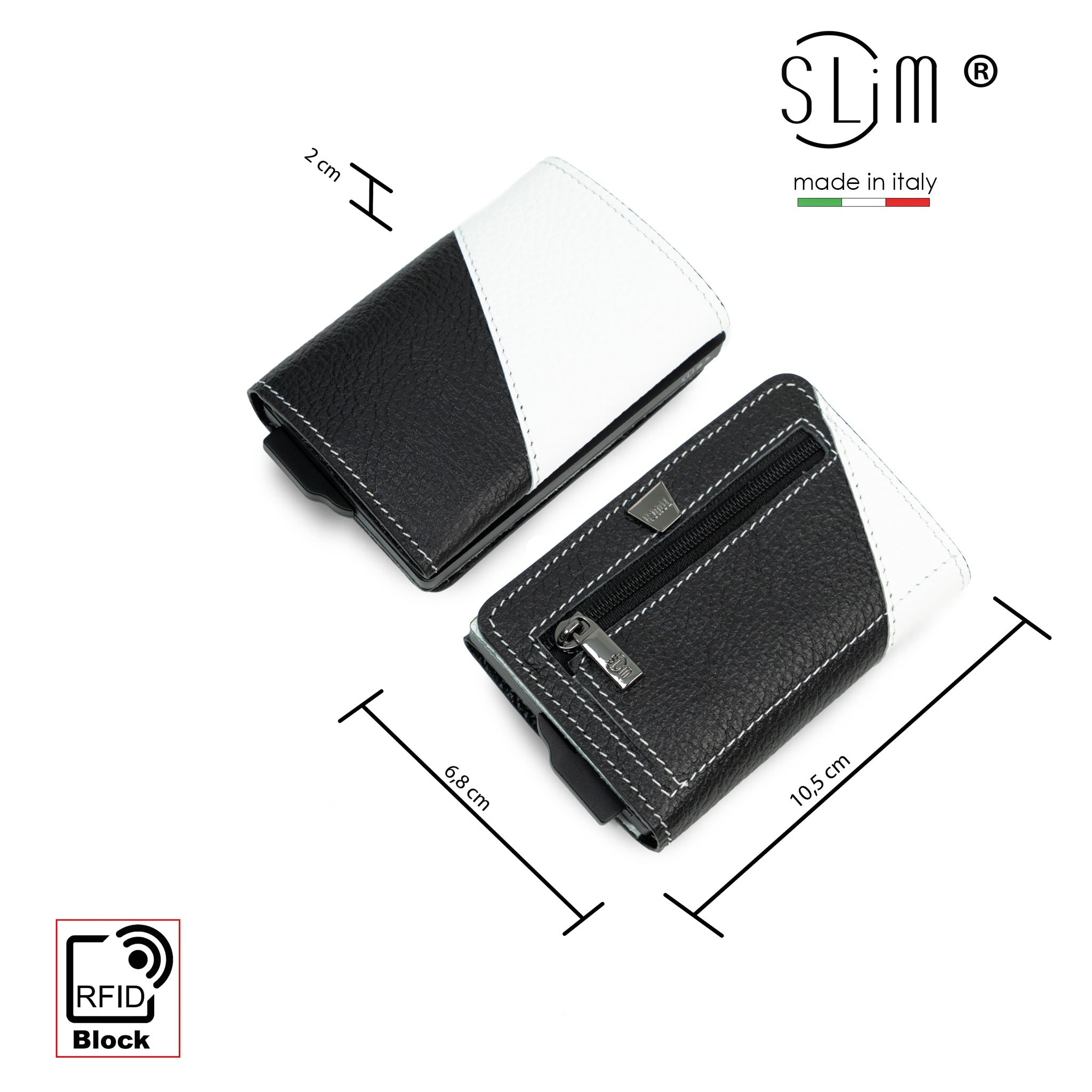 SLim®️ drummed genuine leather Sicily "Isola" theme