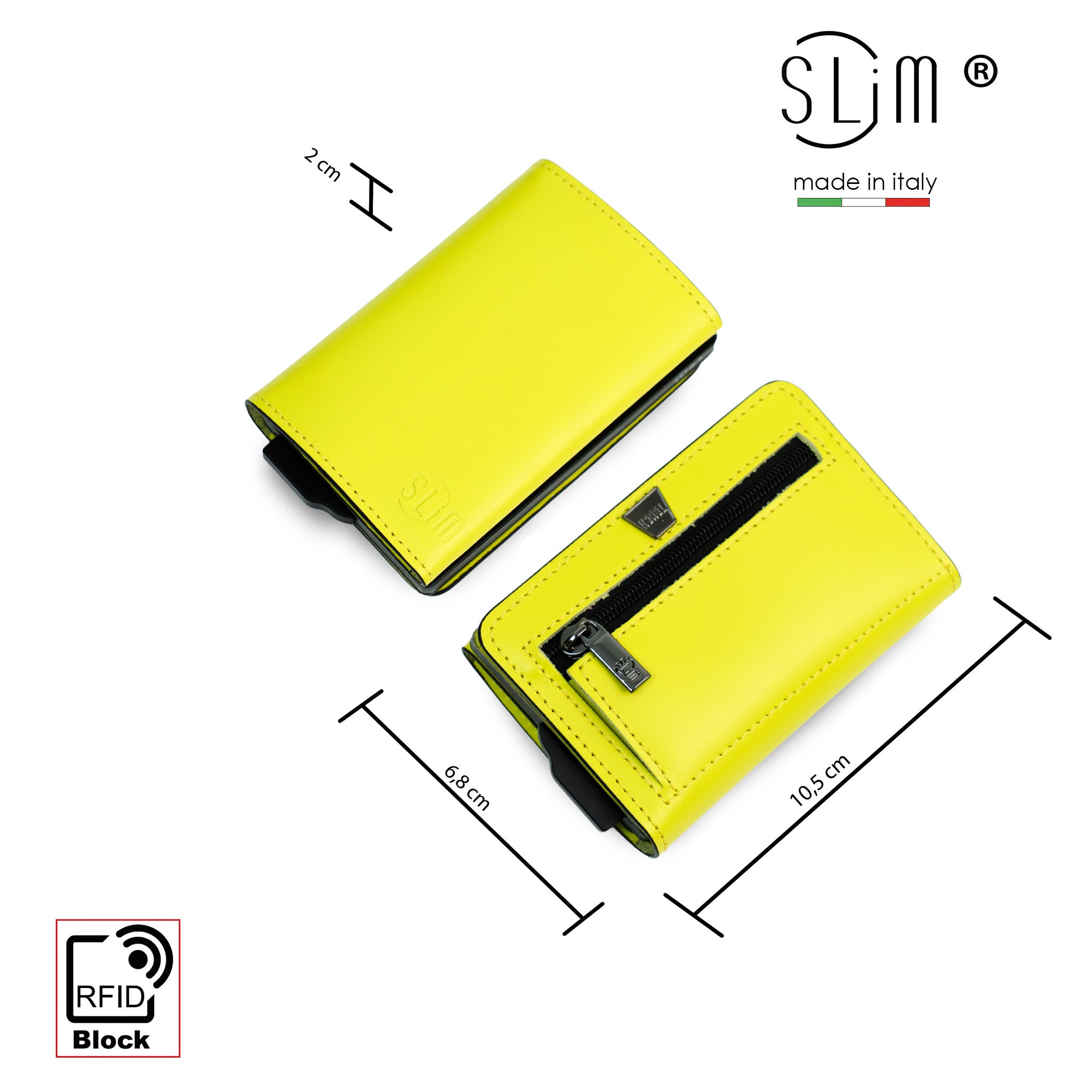 SLim®️ drummed genuine leather Sicily "Isola" theme