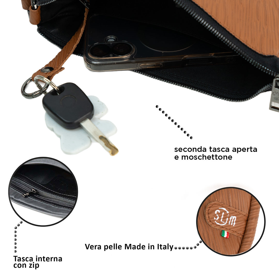 Pochette Max Epi Marrone
