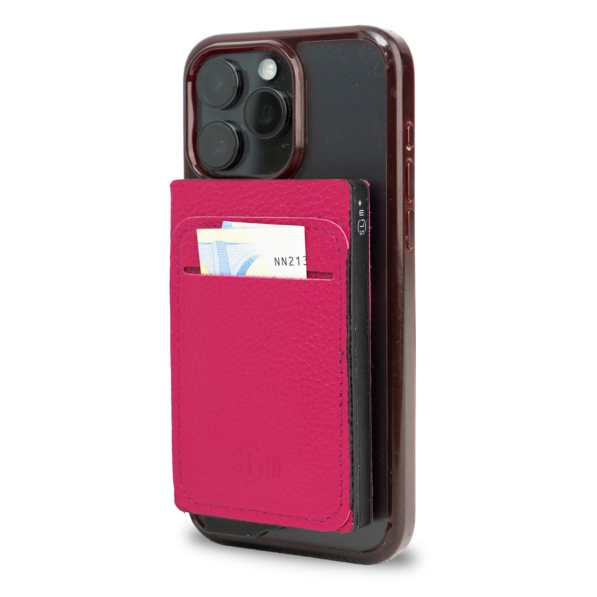 SLim®️ Portacarte Magnetic Bottalato Fucsia