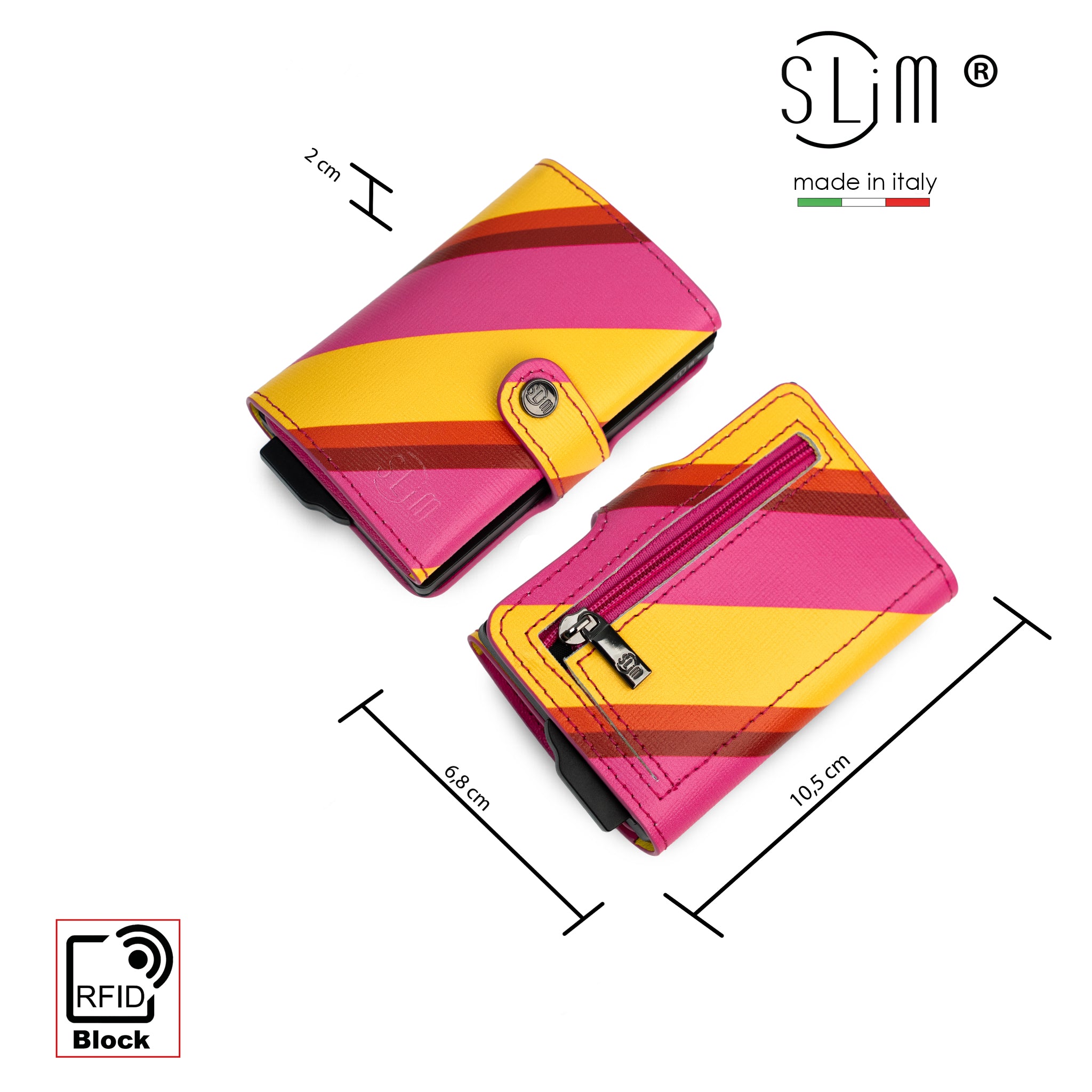 SLim®️ Tejus lime genuine leather wallet