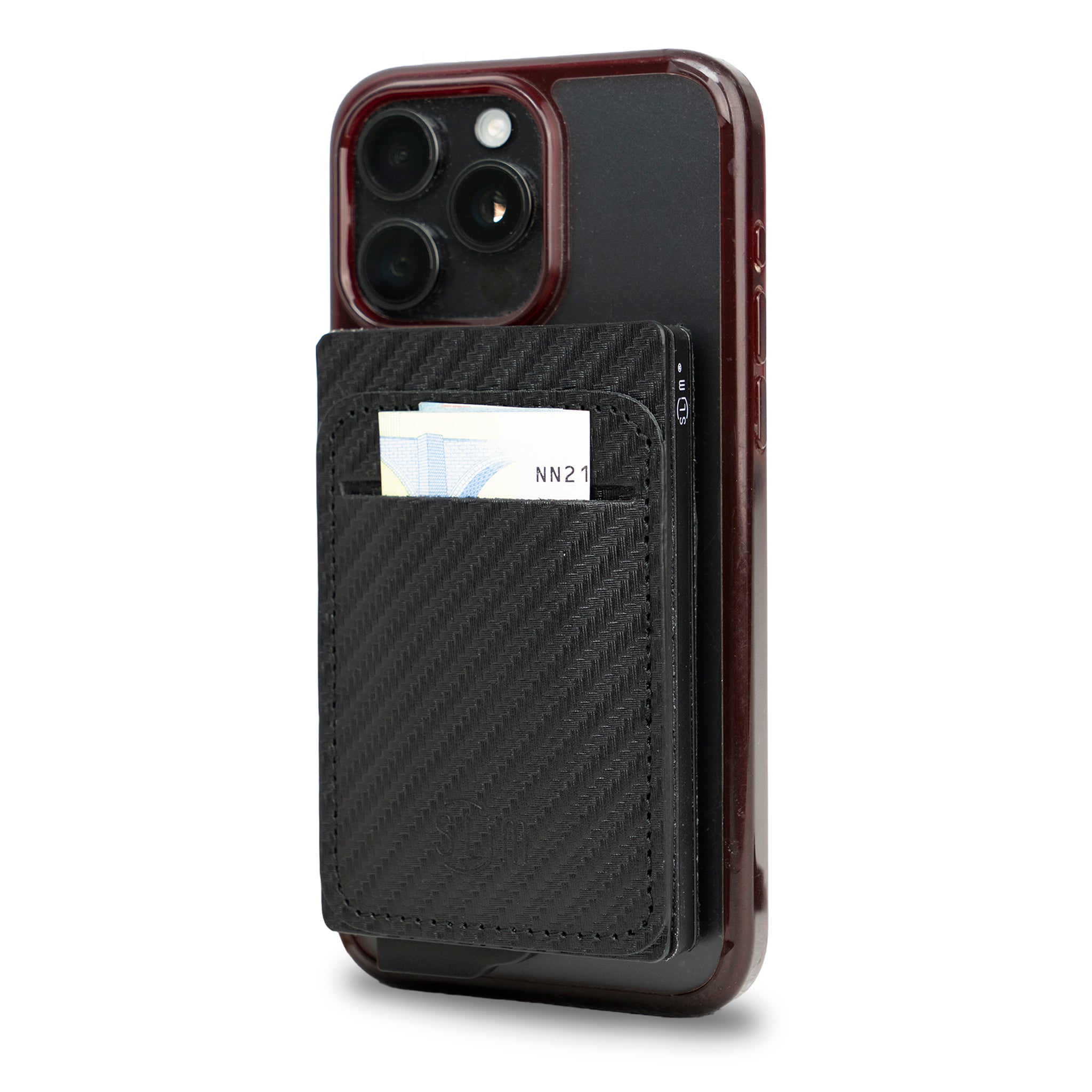 SLim®️ Portacarte Magnetic Carbon Nero