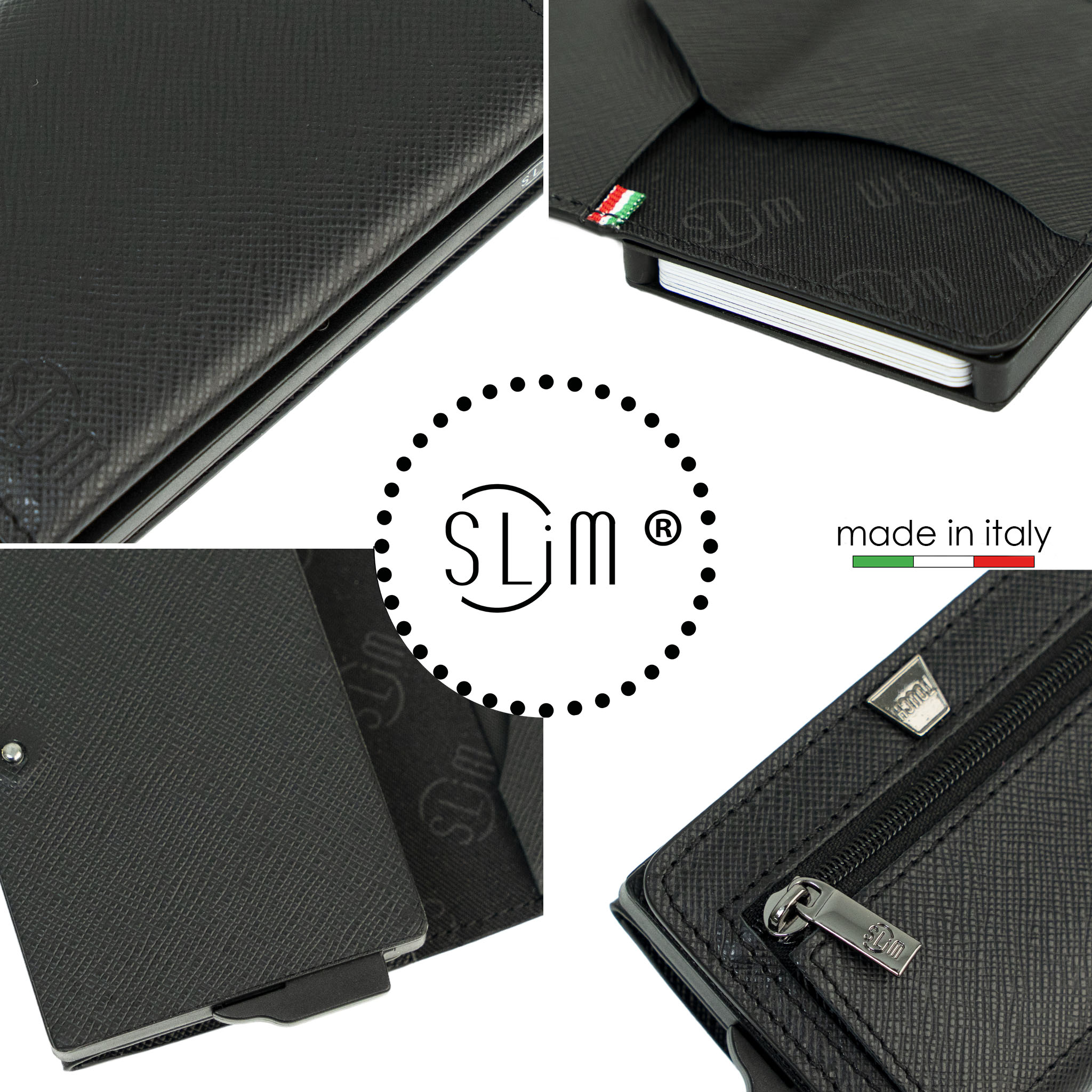 SLim®️ drummed genuine leather Sicily "Isola" theme