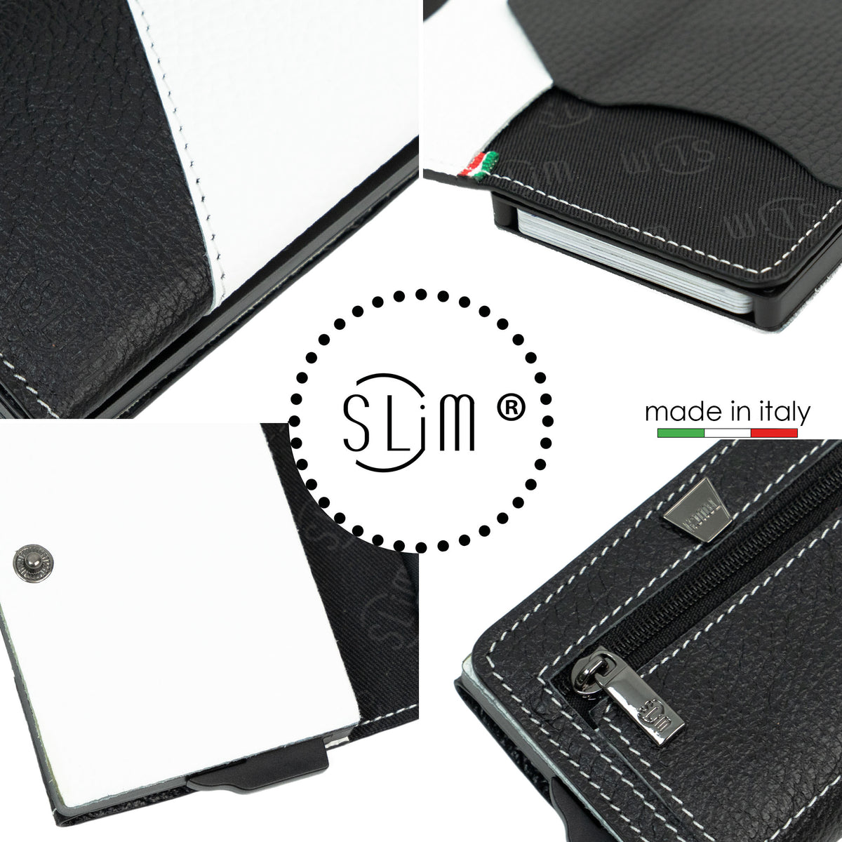 SLim®️ drummed genuine leather Sicily "Isola" theme
