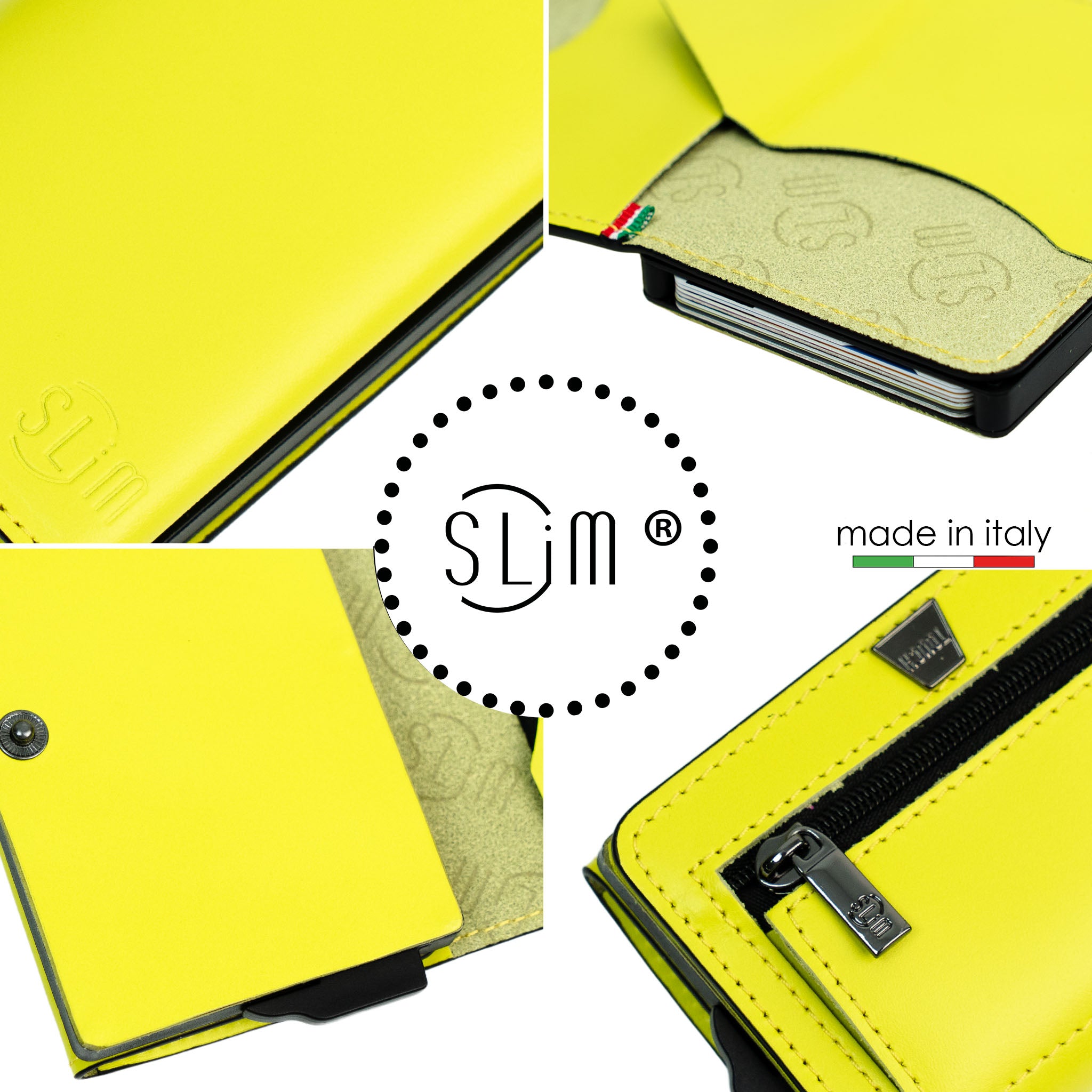 SLim®️ drummed genuine leather Sicily "Isola" theme