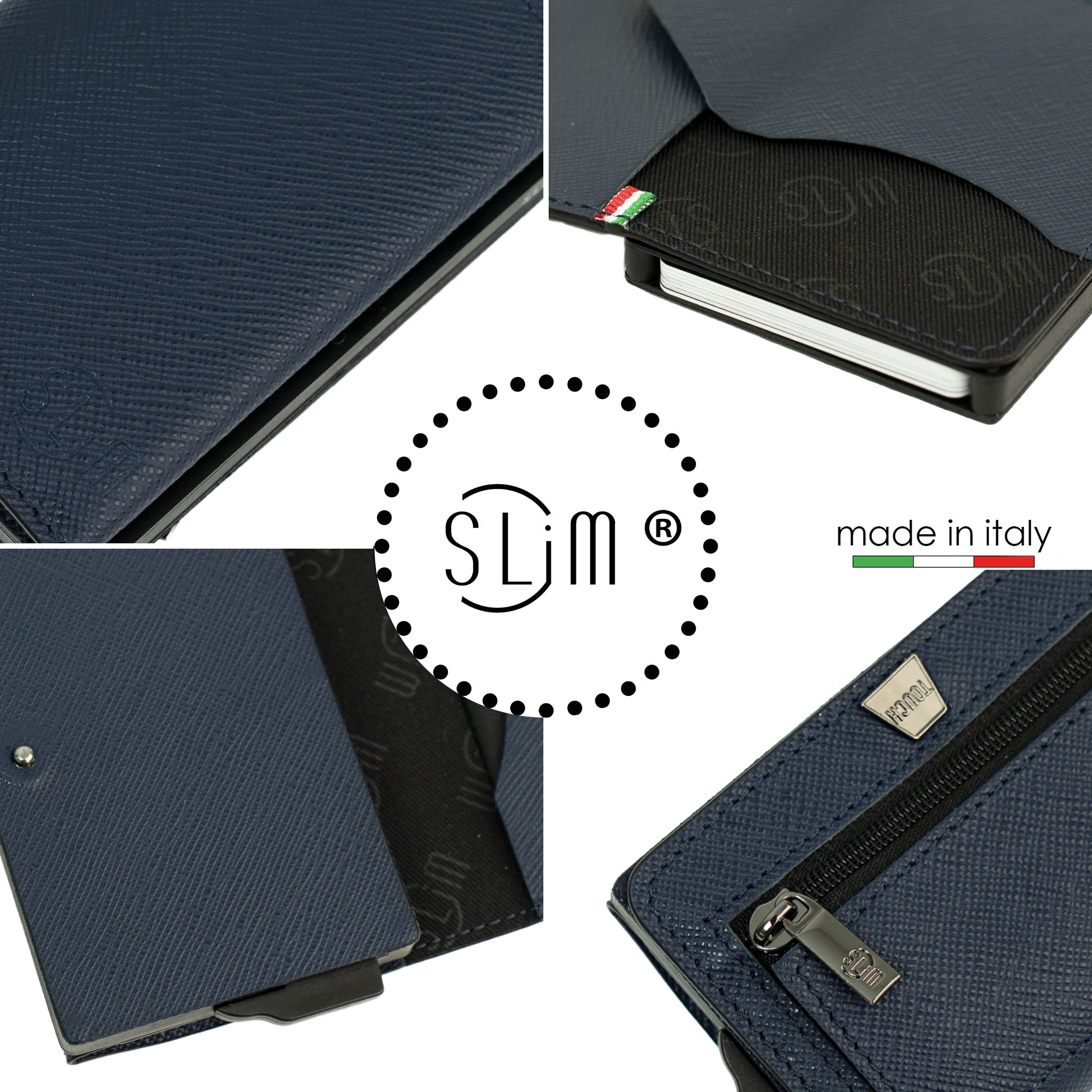 SLim®️ drummed genuine leather Sicily "Isola" theme