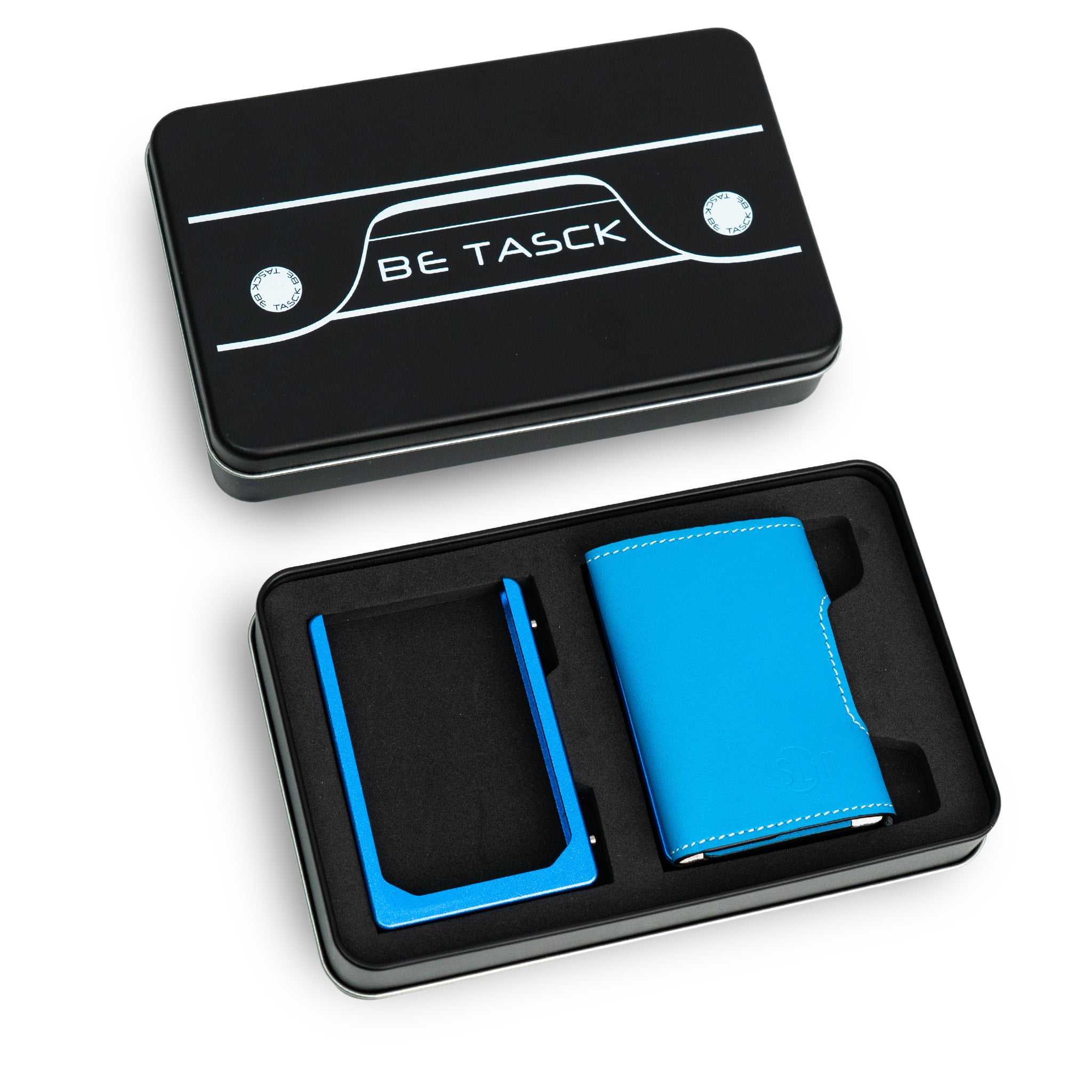 Be Tasck Pelle Liscia Blu e Bianco