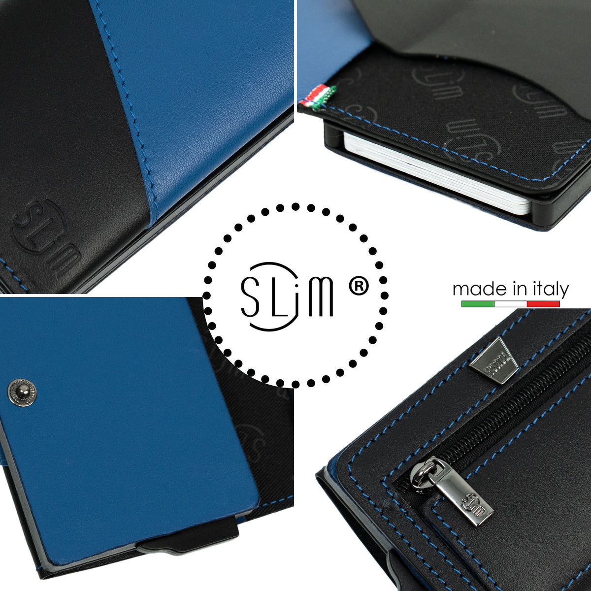 SLim®️ drummed genuine leather Sicily "Isola" theme