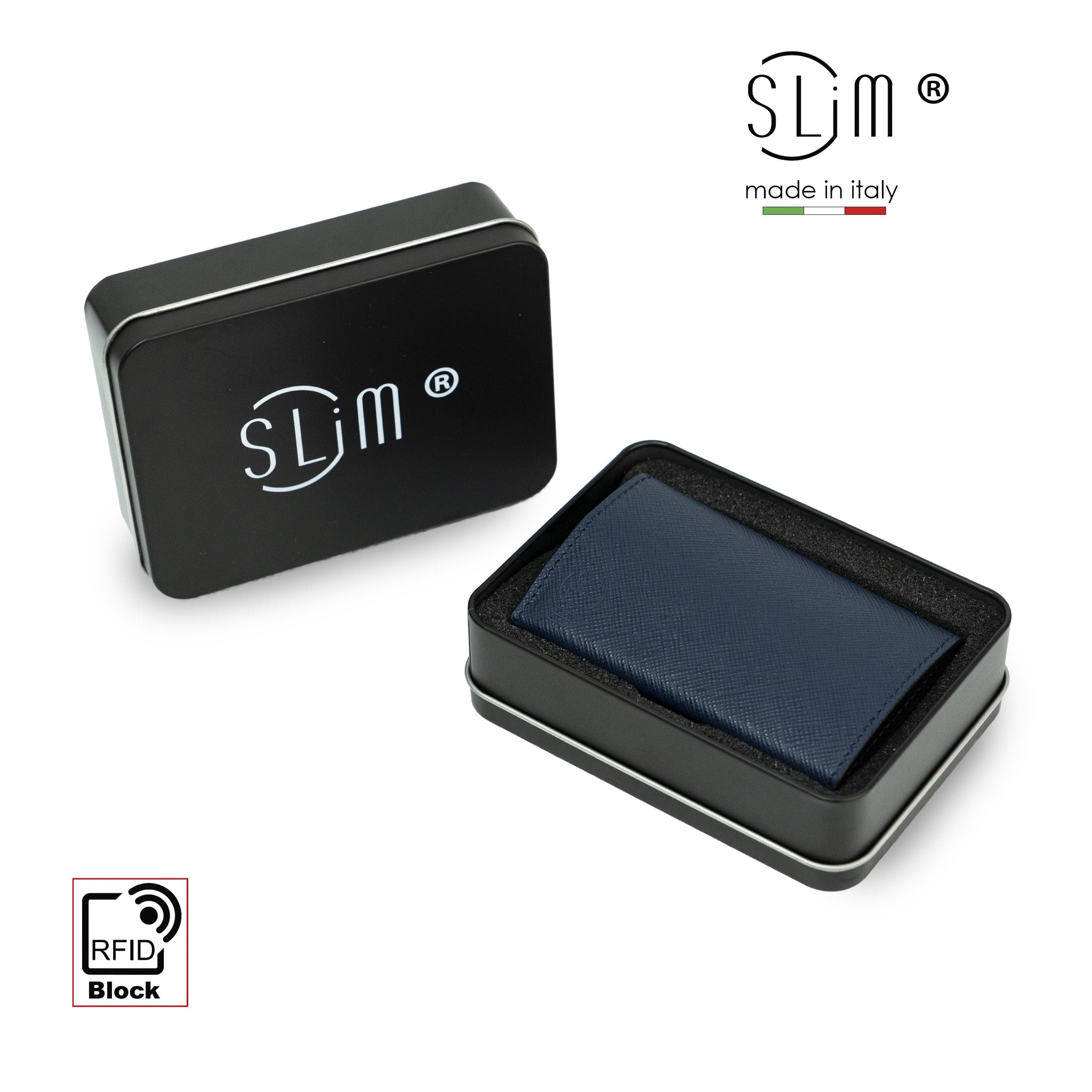 SLim®️ drummed genuine leather Sicily "Isola" theme