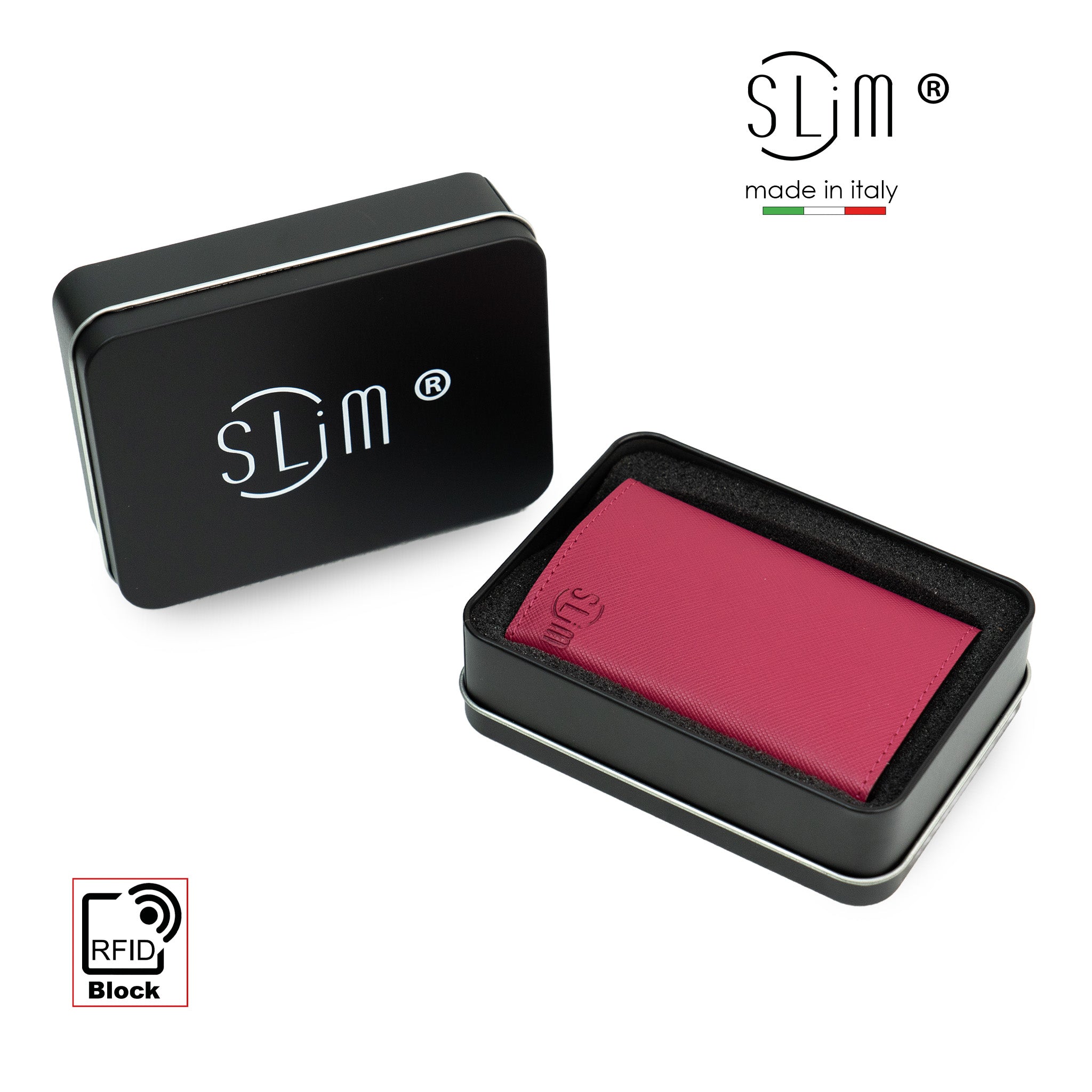 SLim®️ drummed genuine leather Sicily "Isola" theme