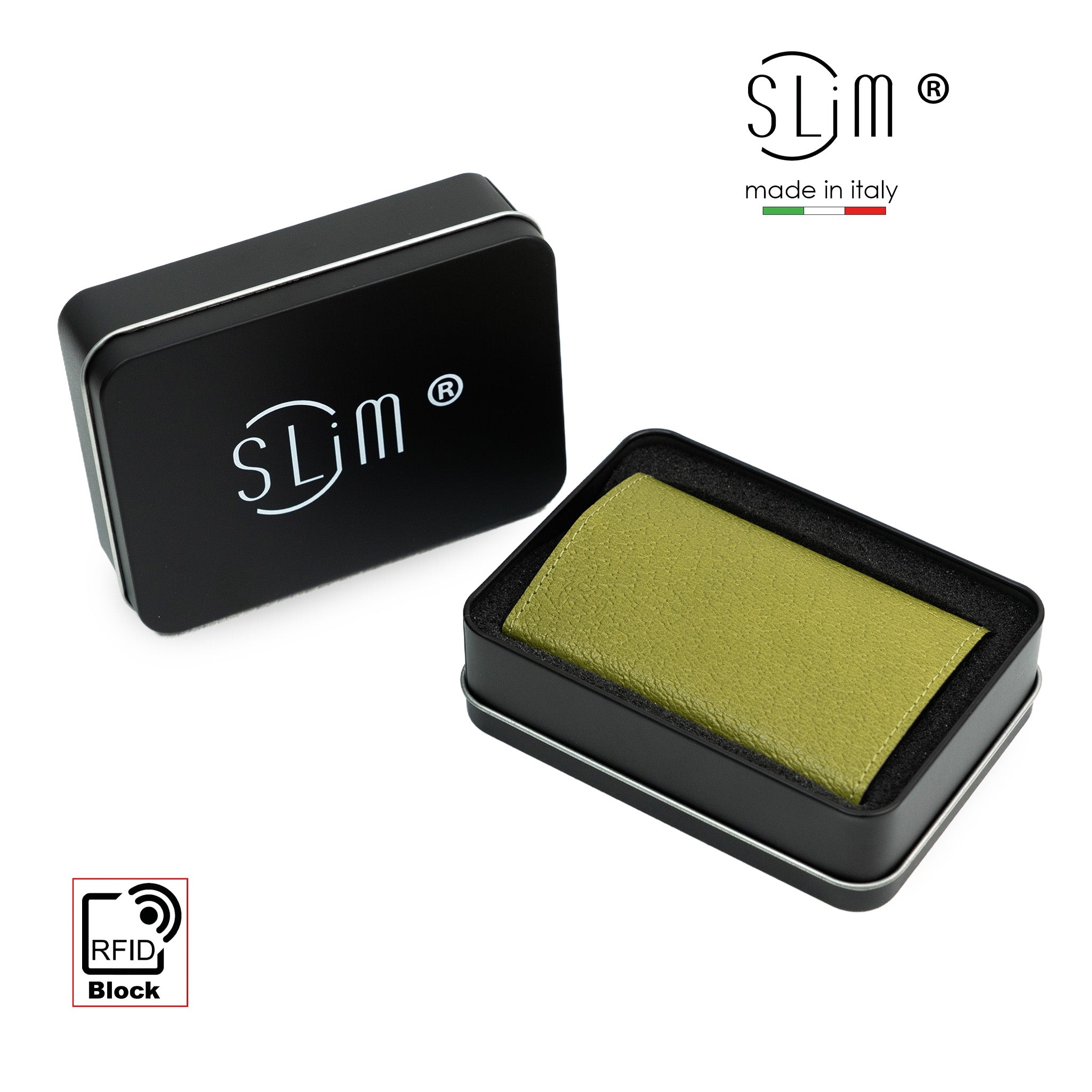 SLim®️ drummed genuine leather Sicily "Isola" theme