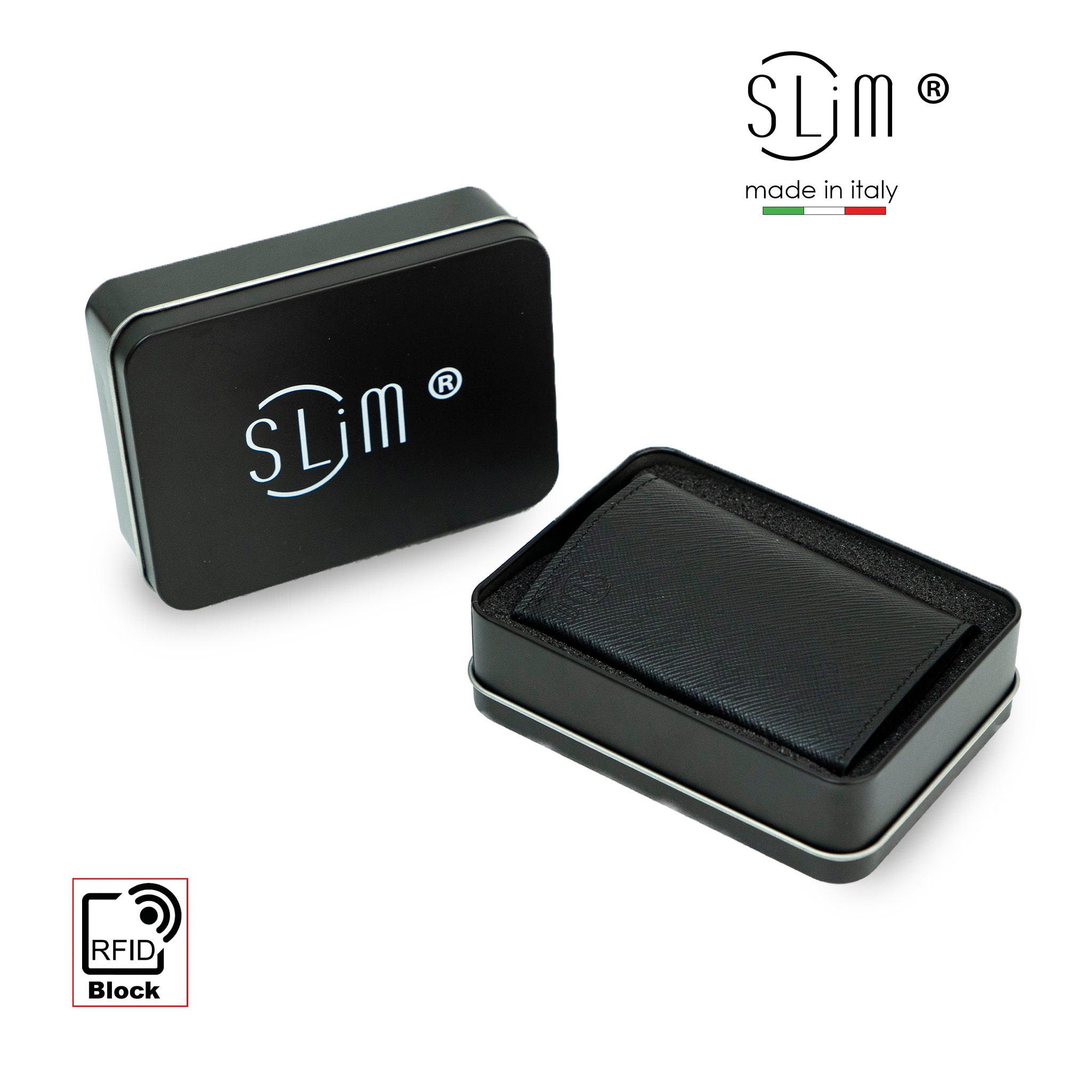 SLim®️ drummed genuine leather Sicily "Isola" theme