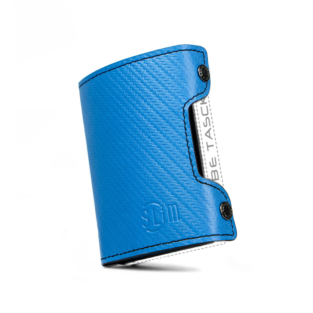 Cover in Pelle Be Tasck Carbon Azzurro