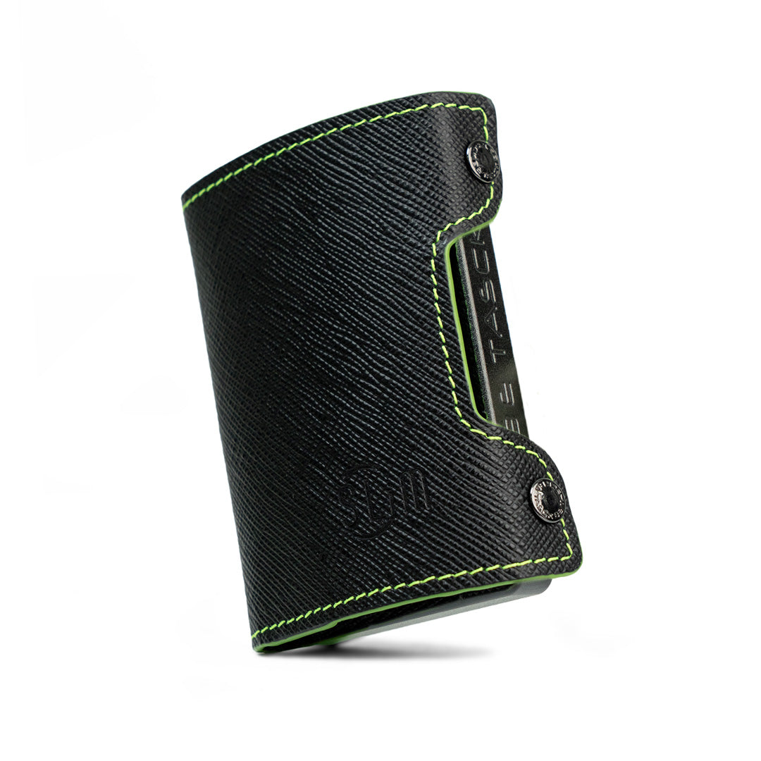 Be Tasck Saffiano Nero e Verde