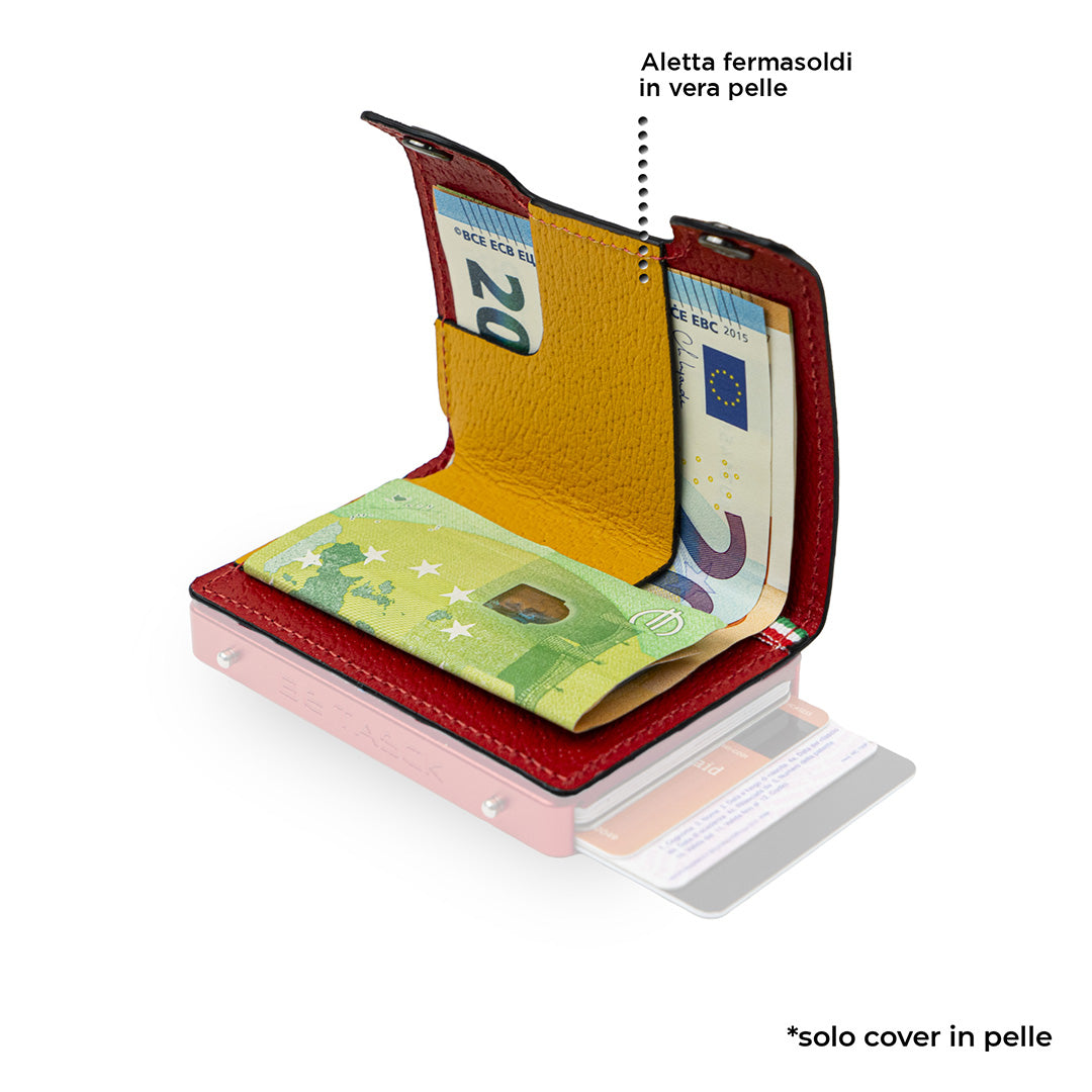 Cover in Pelle Be Tasck Cinghialino Giallo e Rosso