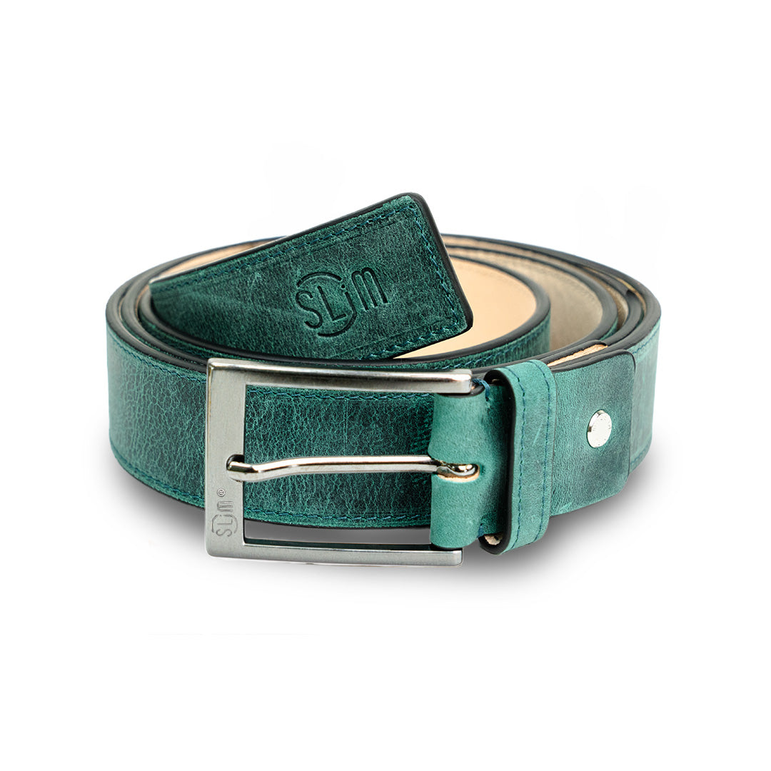 SLim®️ Cintura Crazy Horse Acquamarina 35mm