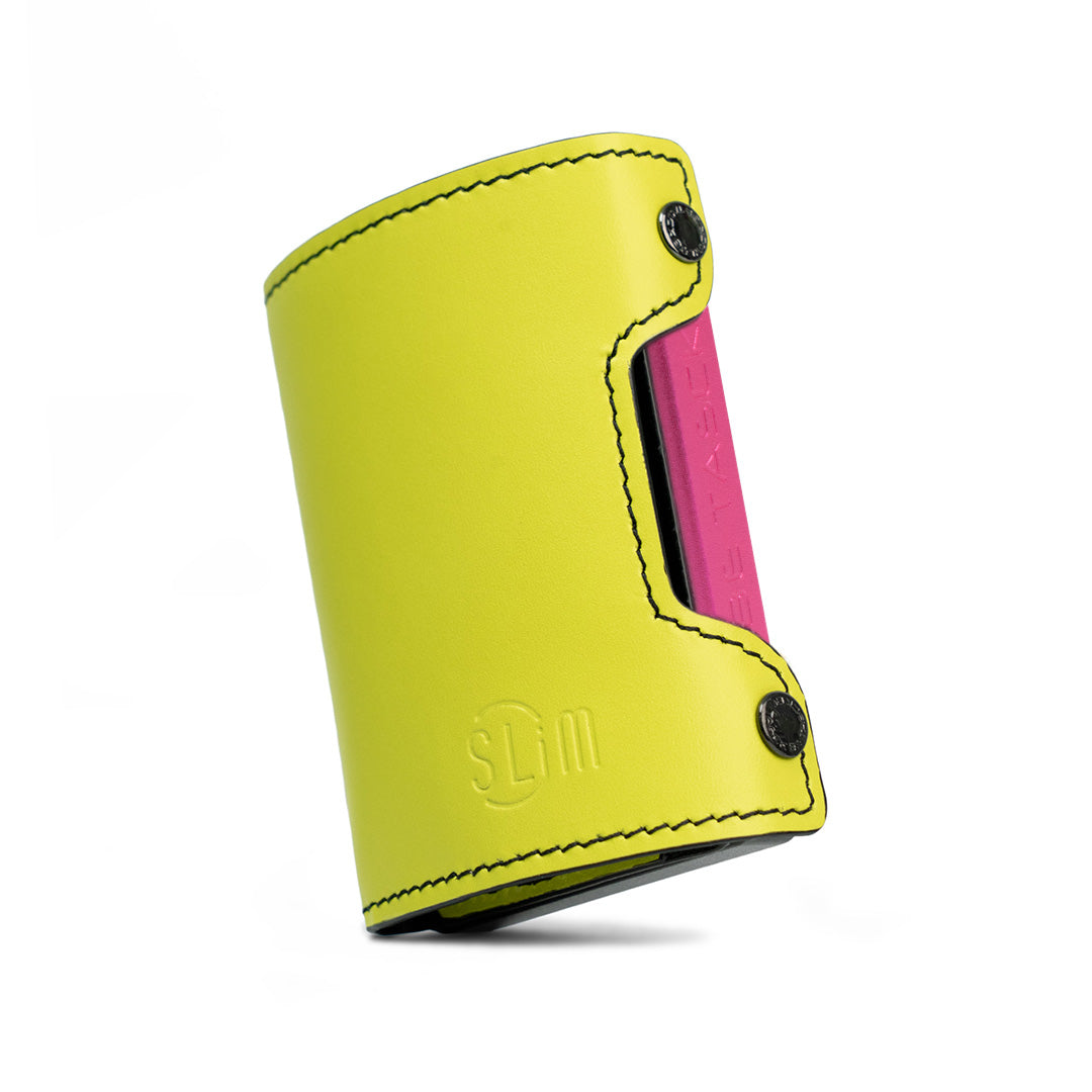 Be Tasck Pelle Liscia Lime e Nero