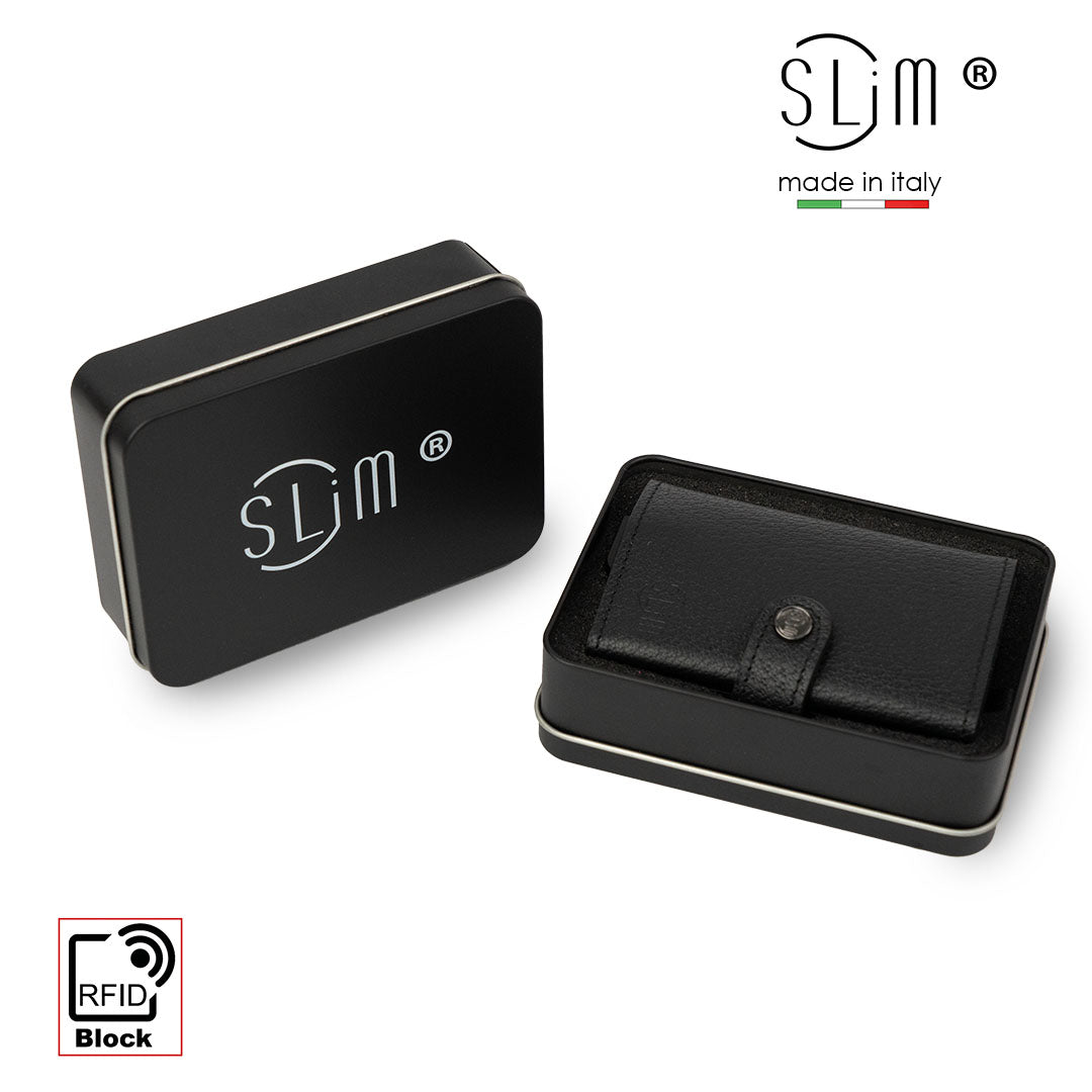 SLim®️ wallet with black necklace and coin pocket