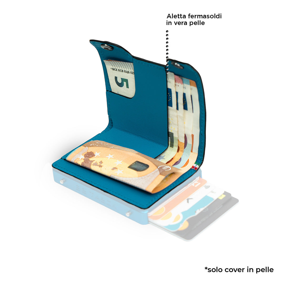 Cover in Pelle Be Tasck Pelle Liscia Azzurro