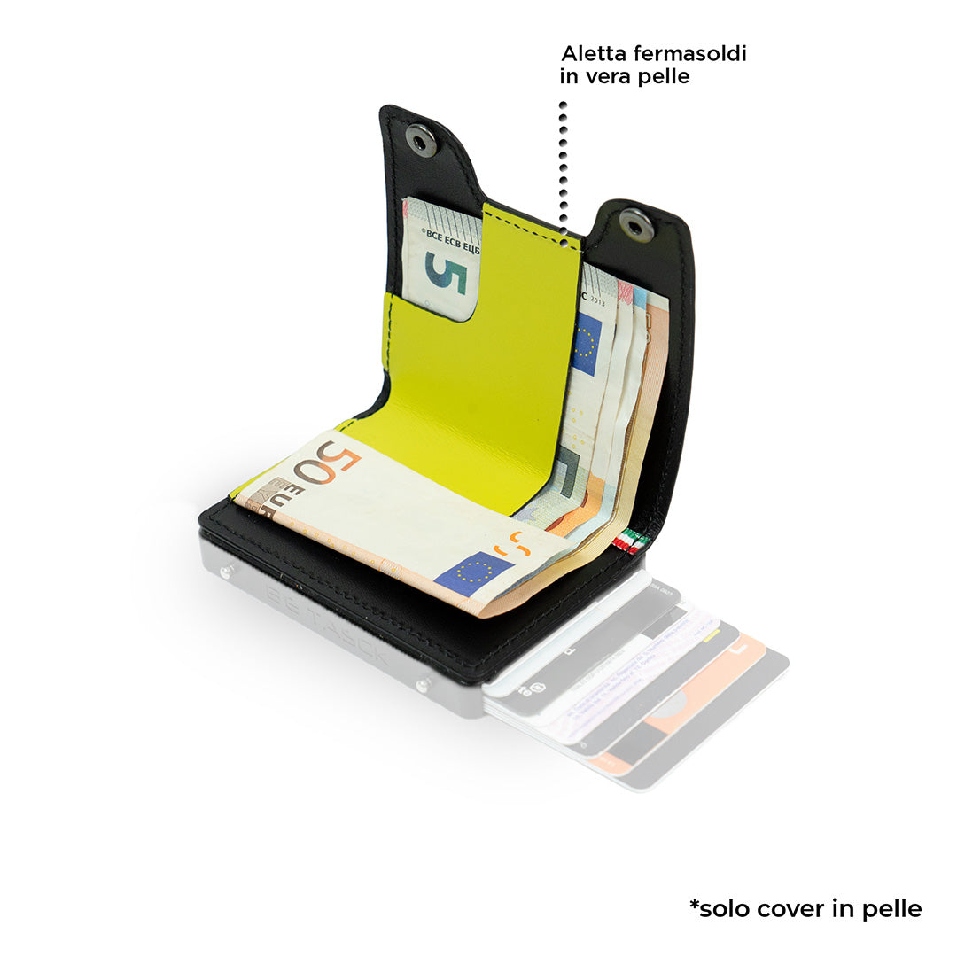 Cover in Pelle Be Tasck Pelle Liscia Lime e Nero