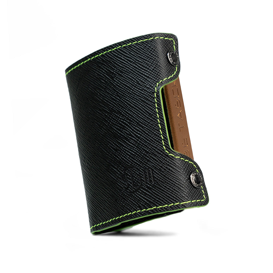 Be Tasck Saffiano Nero e Verde