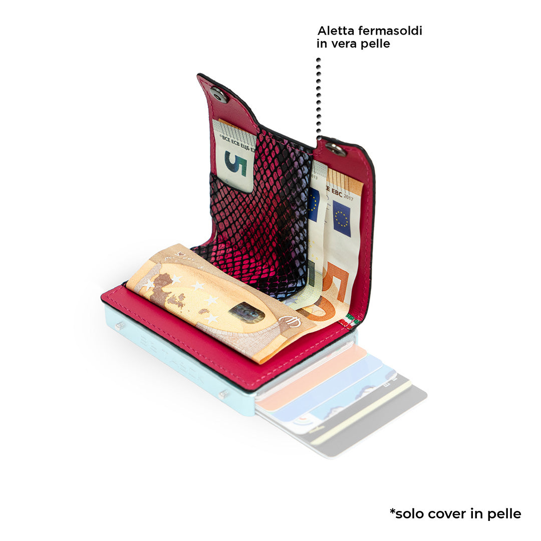 Cover in Pelle Be Tasck Animalier Multicolor Fucsia