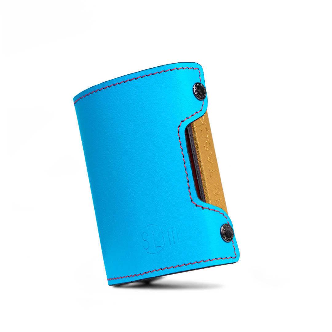 Be Tasck Pelle Liscia Azzurro e Rosso