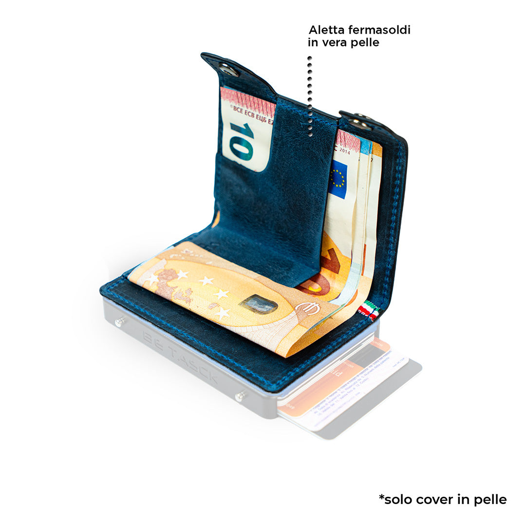 Cover in Pelle Be Tasck Crazy Horse Blu