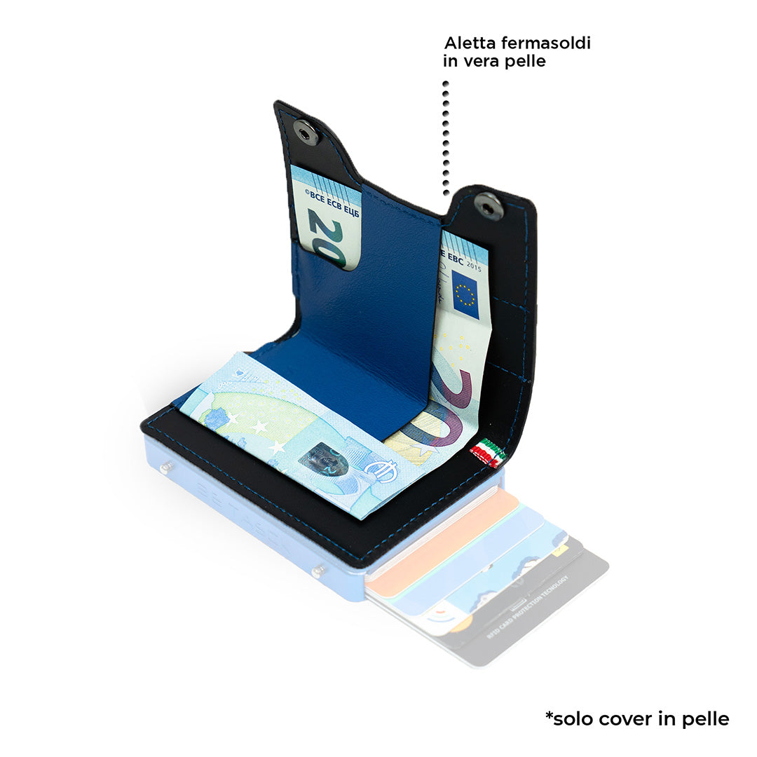 Cover in Pelle Be Tasck Bicolor Neroblu