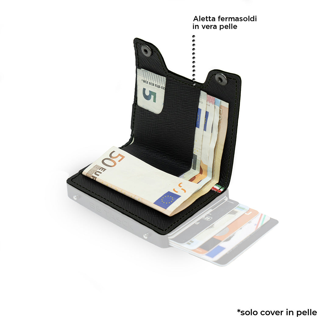 Cover in Pelle Be Tasck Saffiano Nero