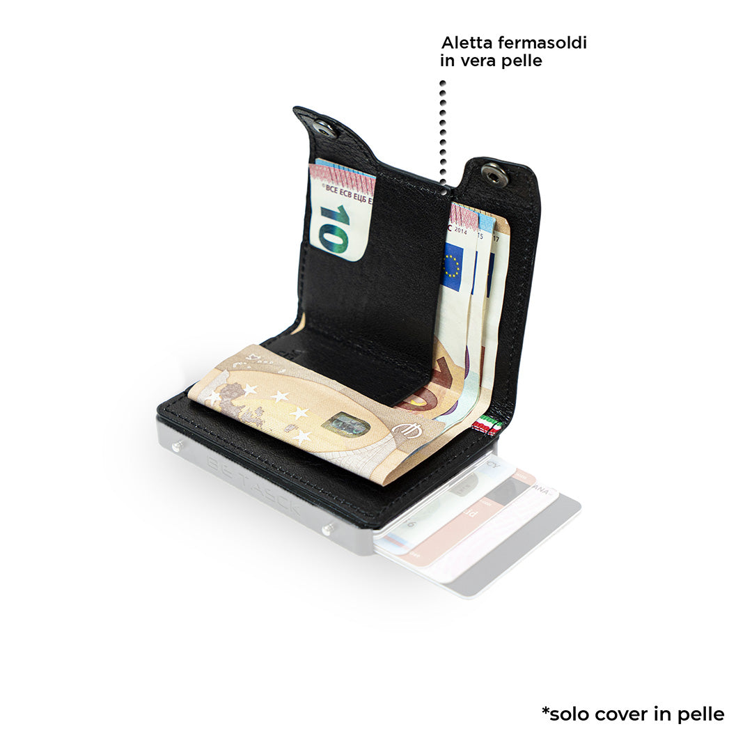 Cover in Pelle Be Tasck Concia Vegetale Nero