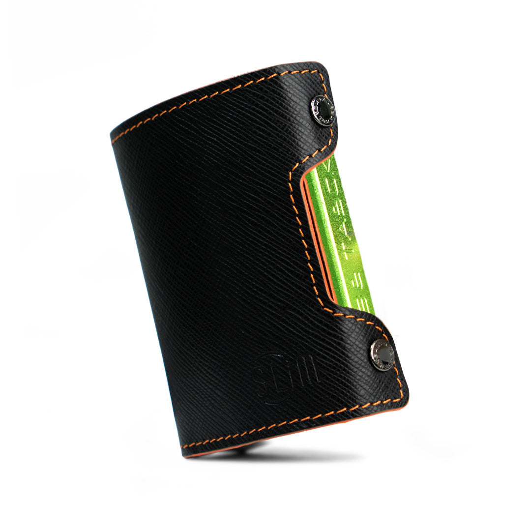 Be Tasck Saffiano Nero e Arancio