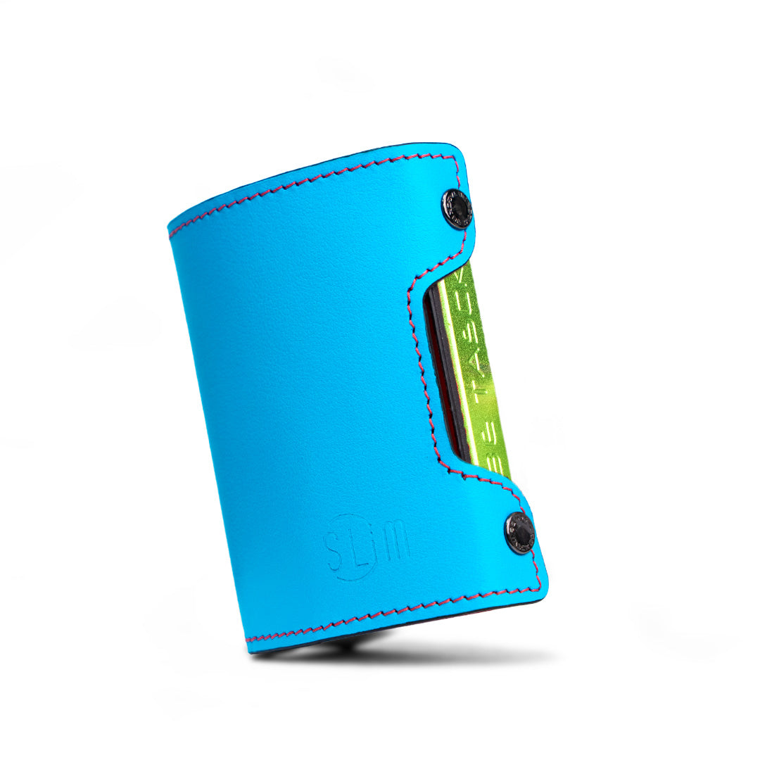 Be Tasck Pelle Liscia Azzurro e Rosso