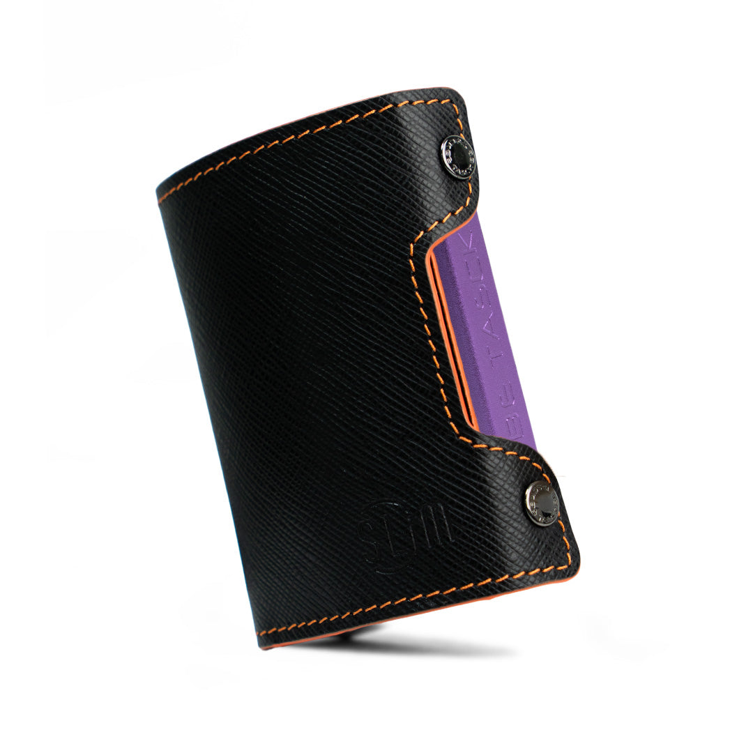 Be Tasck Saffiano Nero e Arancio